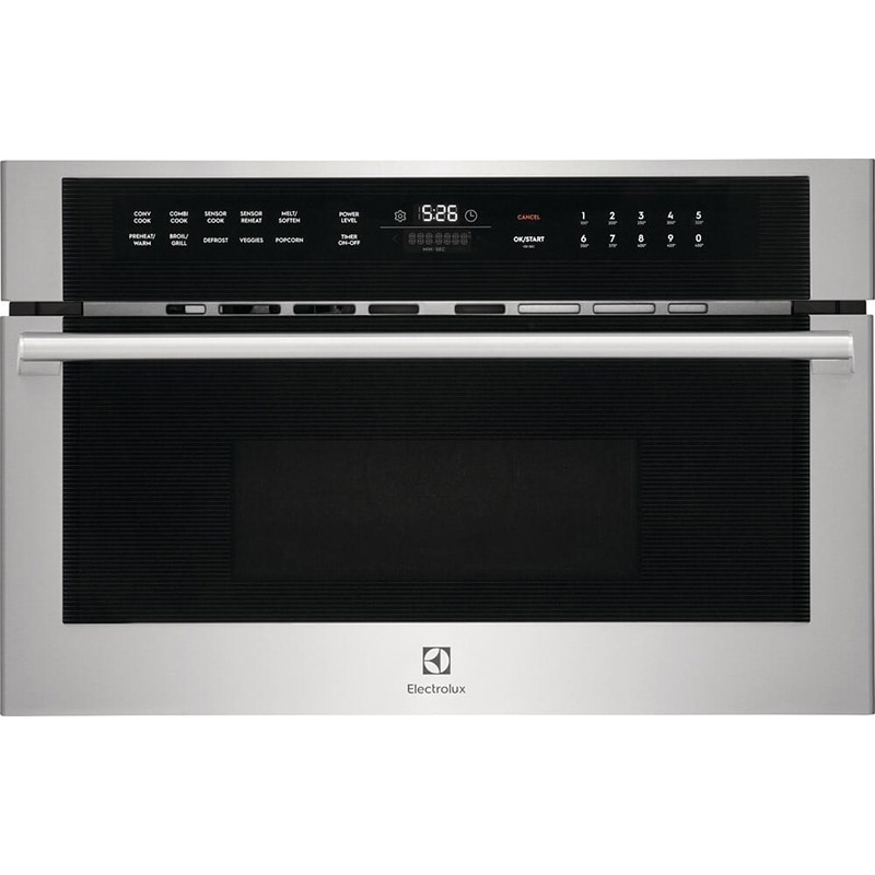 Electrolux 30 in. 1.6 cu. ft. 1000W Built-In Microwave with Convection & Sensor Cooking - Stainless Steel, , hires