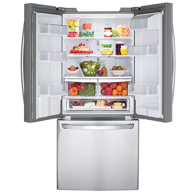 LG 30 in. 21.8 cu. ft. French Door Refrigerator with Ice & Water Dispenser - Stainless Steel, , hires