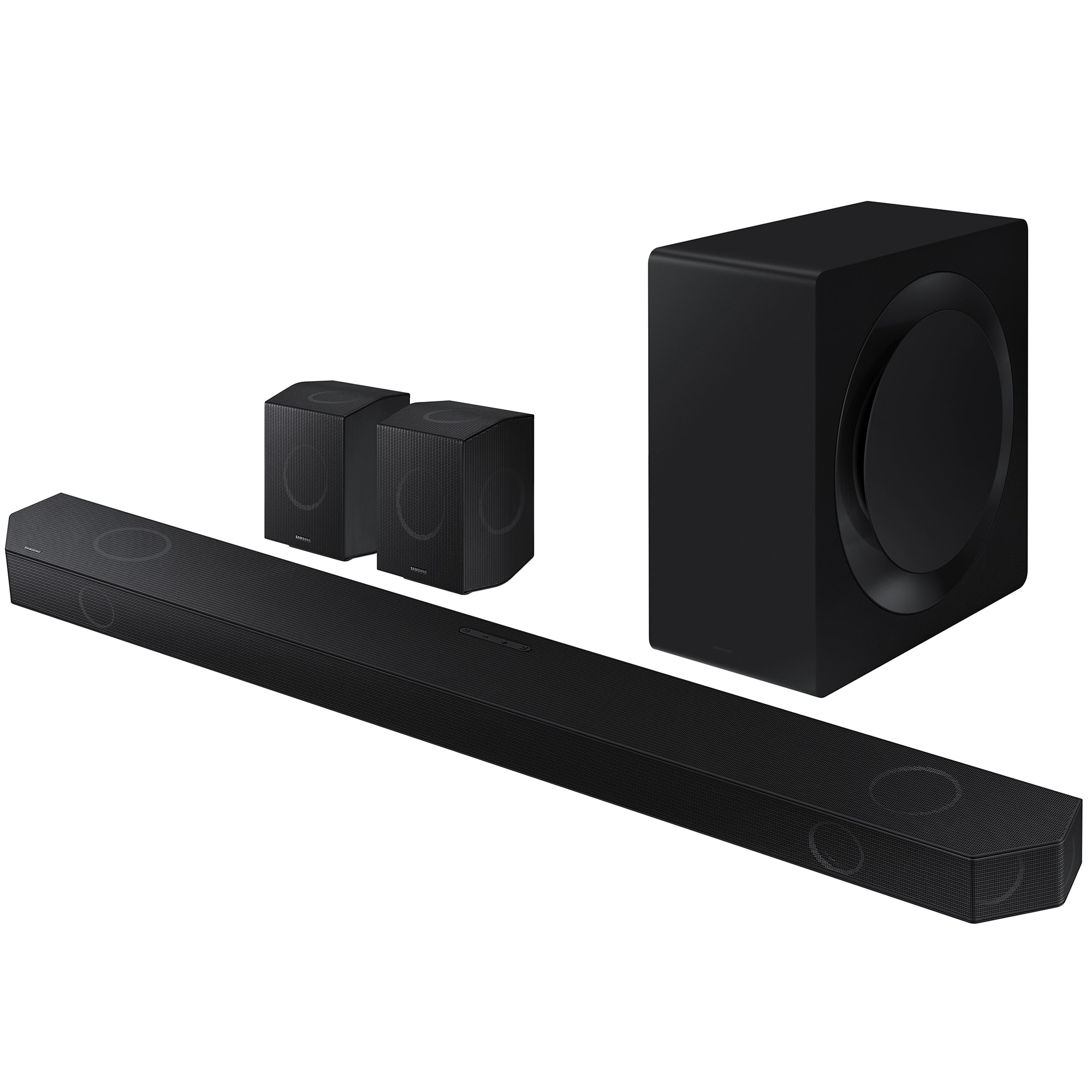 Samsung Q-Series 11.1.4 Channel Dolby Atmos Smart Sound Bar with Bluetooth & Wireless Subwoofer - Graphite Black, , hires