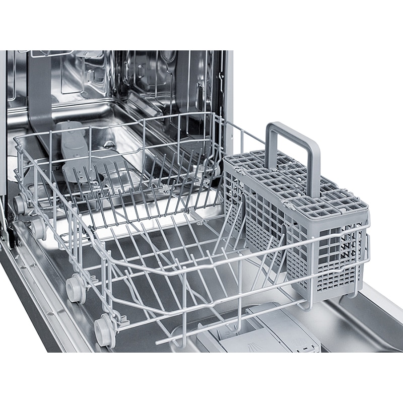 Summit 18 in. Front Control Dishwasher with 49 dBa Sound Level & Pocket - Stainless Steel, , hires