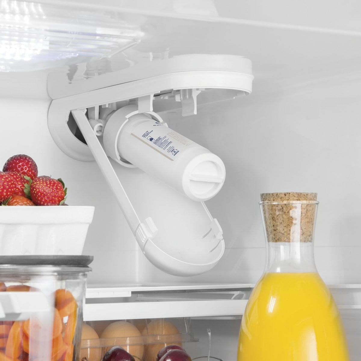 GE 33 in. 24.7 cu. ft. French Door Refrigerator with Internal Water Dispenser - White, White, hires