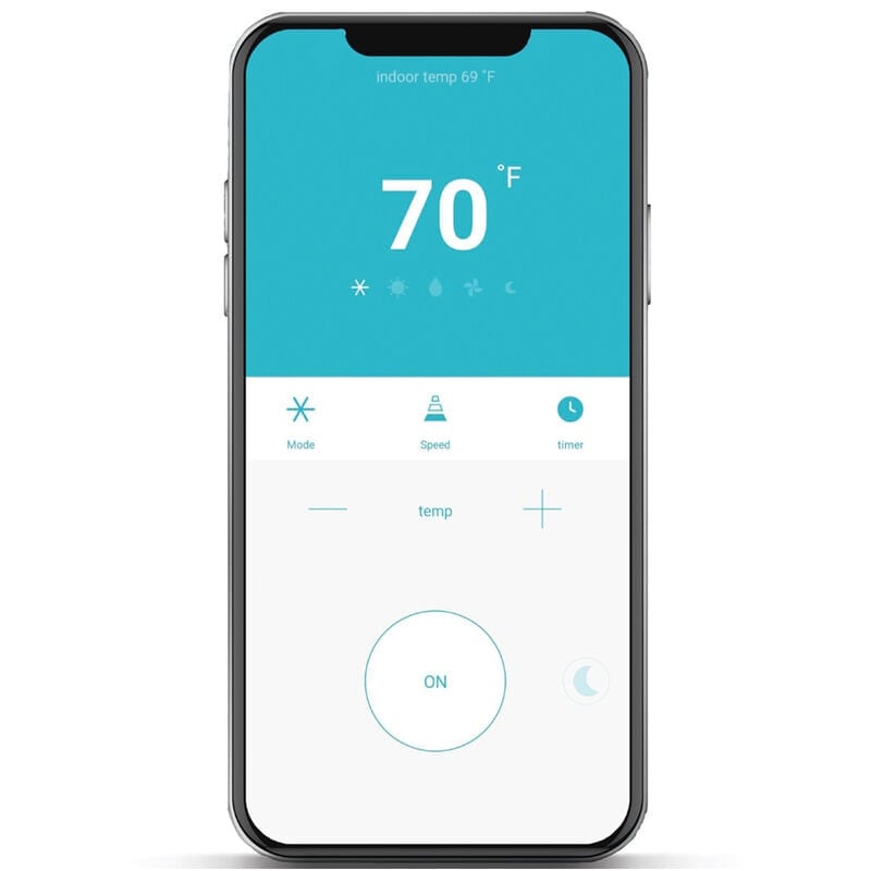 Friedrich ZoneAire Compact Series Single-Hose 10,000 BTU 115V Smart Portable Air Conditioner with 2 Fan Speeds, Remote Control - White, , hires