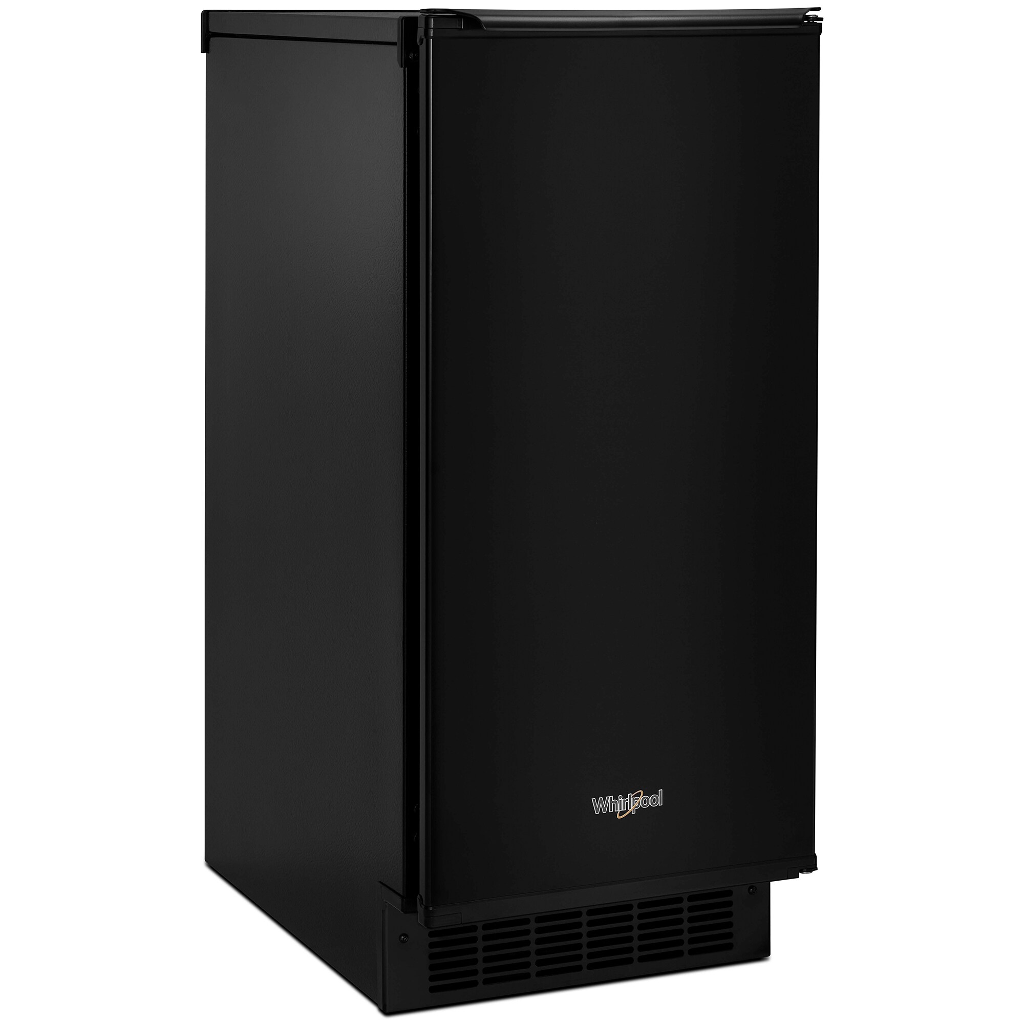 Whirlpool 15 in. Built-In Undercounter Ice Maker with 25 lb. Ice Storage, Auto-Defrost & Digital Control - Black, Black, hires