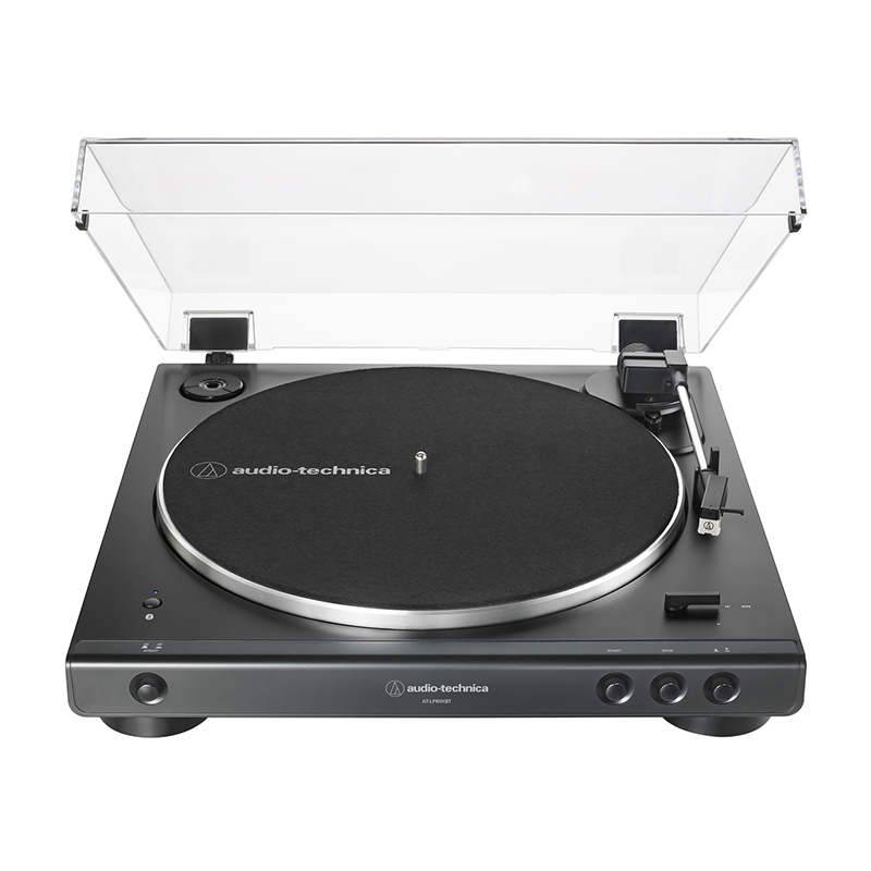Audio-Technica Fully-Automatic Belt-Drive 2 Speed Wireless Bluetooth Turntable - Matte Black | ATLP60XBTBK | P.C. Richard & Son