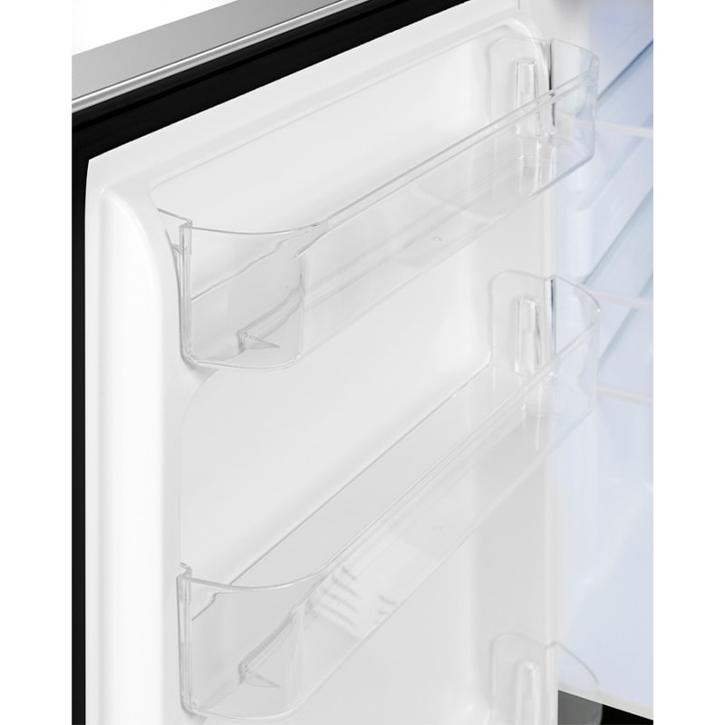 Summit 21 in. 3.5 cu. ft. Left-Hinged Undercounter Refrigerator - Custom Panel Ready with Black Cabinet, , hires