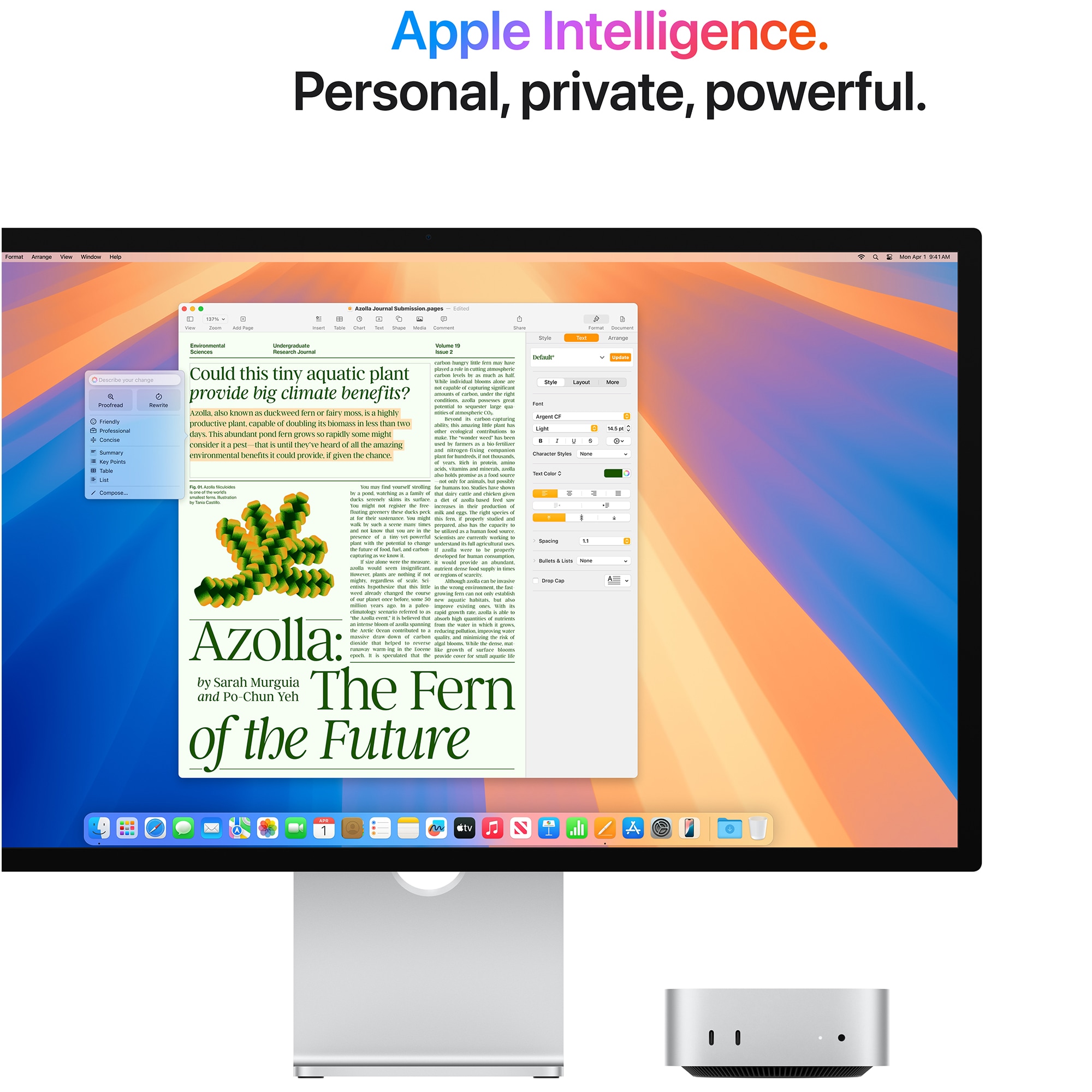 Apple Mac Mini (2024) with Apple M4 10-Core CPU, 10-Core GPU, 16 GB RAM, 256 GB SSD & Mac OS - Silver, , hires