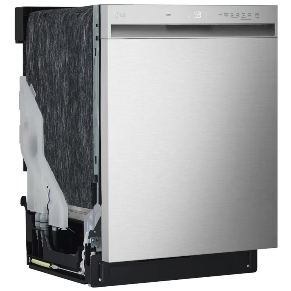 LG 24 in. Front Control Dishwasher with 50 dBa Sound Level, Dynamic Dry & Pocket - Stainless Steel, , hires