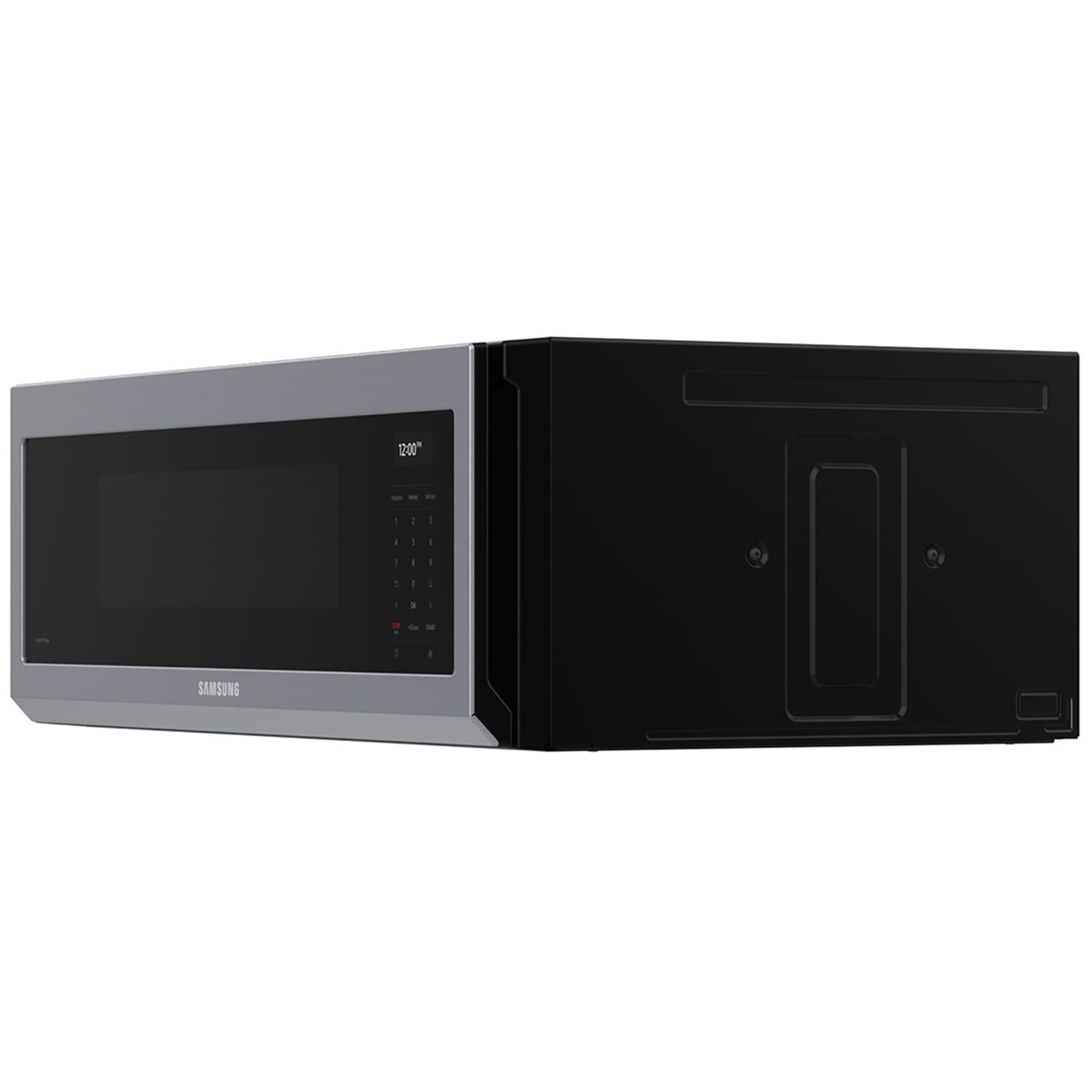 Samsung 30 in. 1.1 cu. ft. 1100W Low Profile Smart Over-the-Range Microwave with 550 CFM & Sensor Cooking - Stainless Steel, Stainless Steel, hires