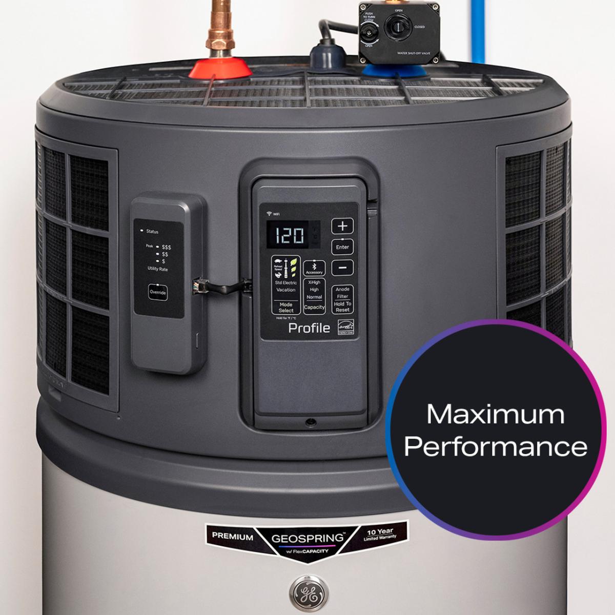 GE Profile Geospring Smart Electric 50 Gallon Tall Water Heater with 10-Year Parts Warranty, , hires