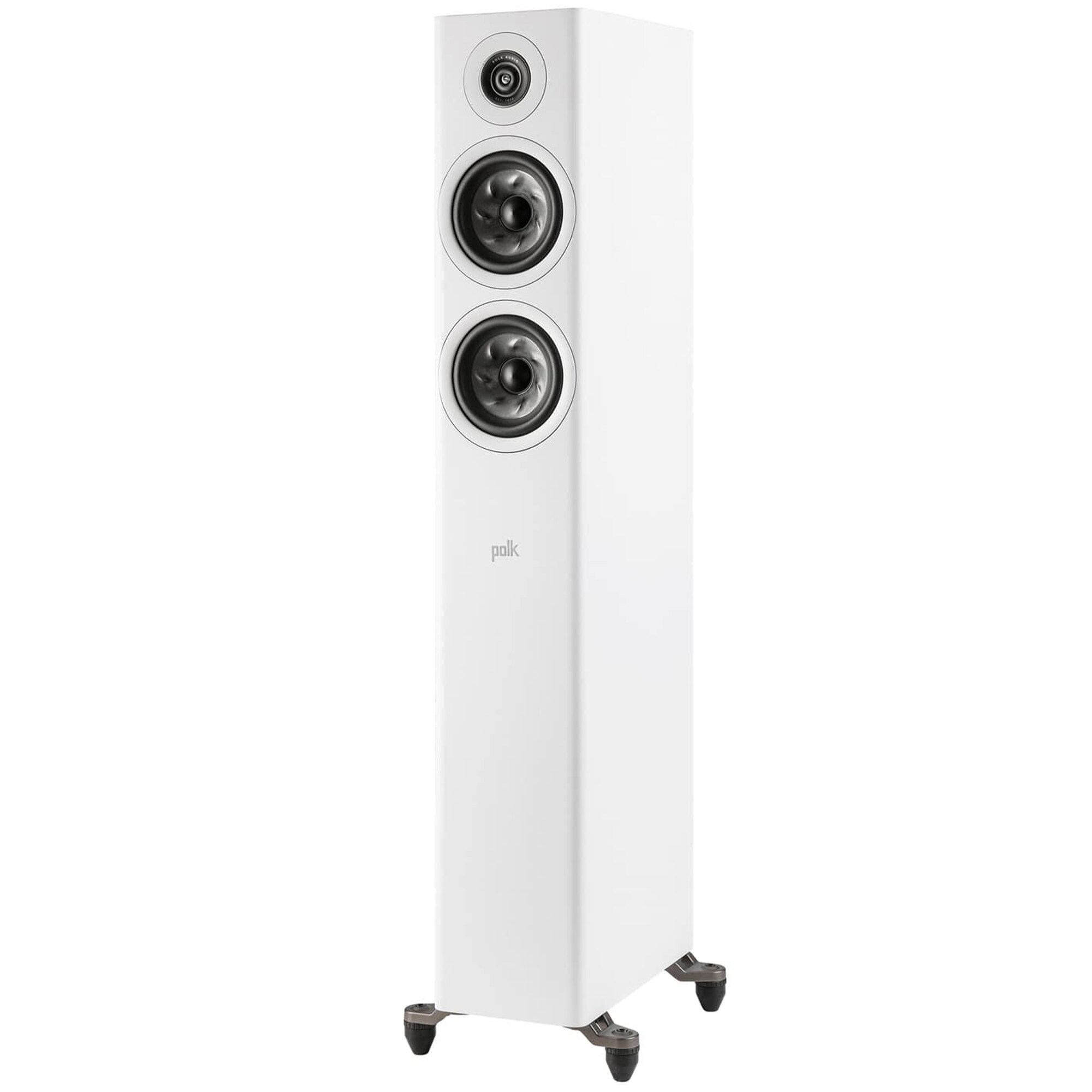 Polk Reserve R500 Premium Compact Floor-Standing Tower Speaker - White, White, hires