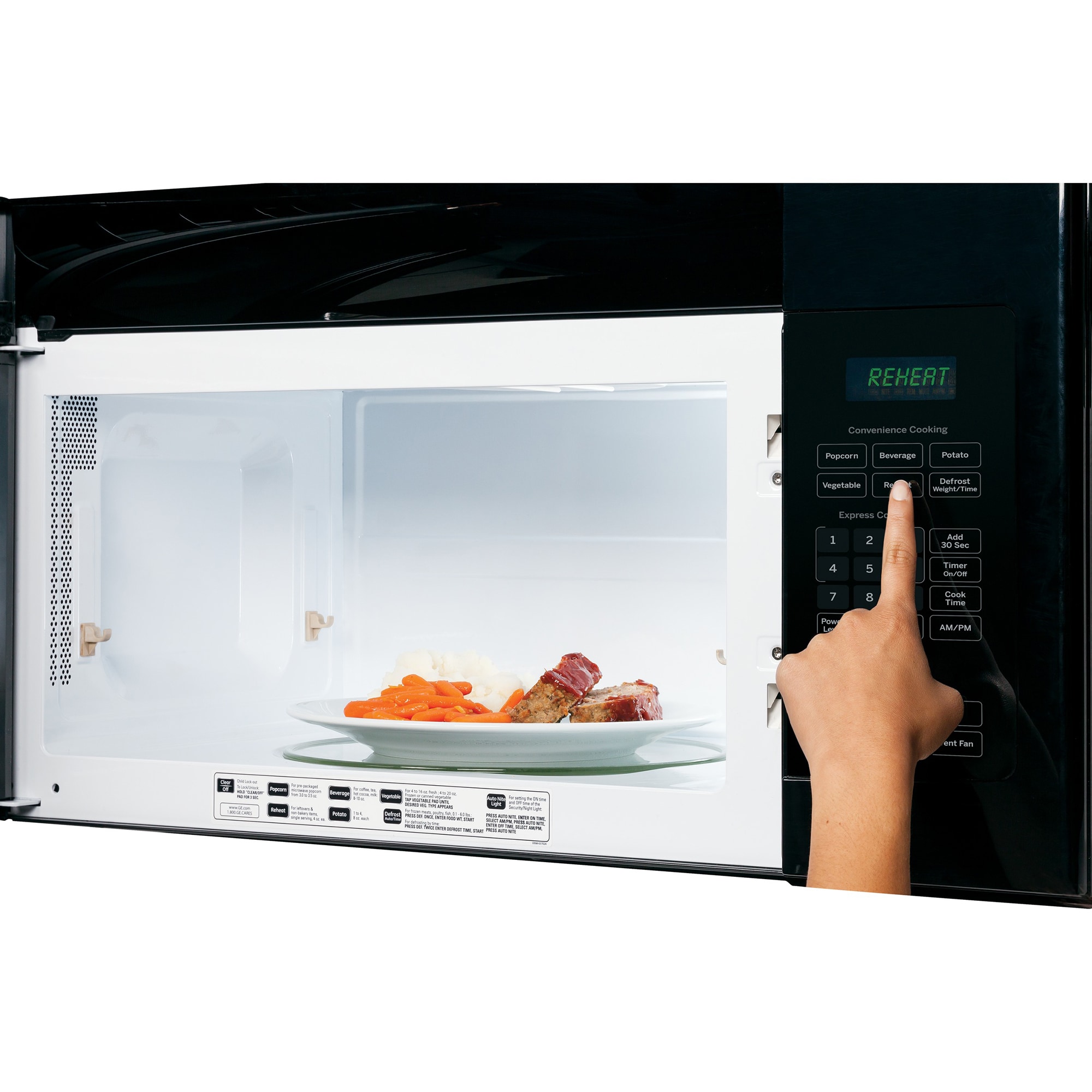 GE 17 in. 0.7 cu. ft. 700W Countertop Microwave - Stainless Steel, Stainless Steel, hires