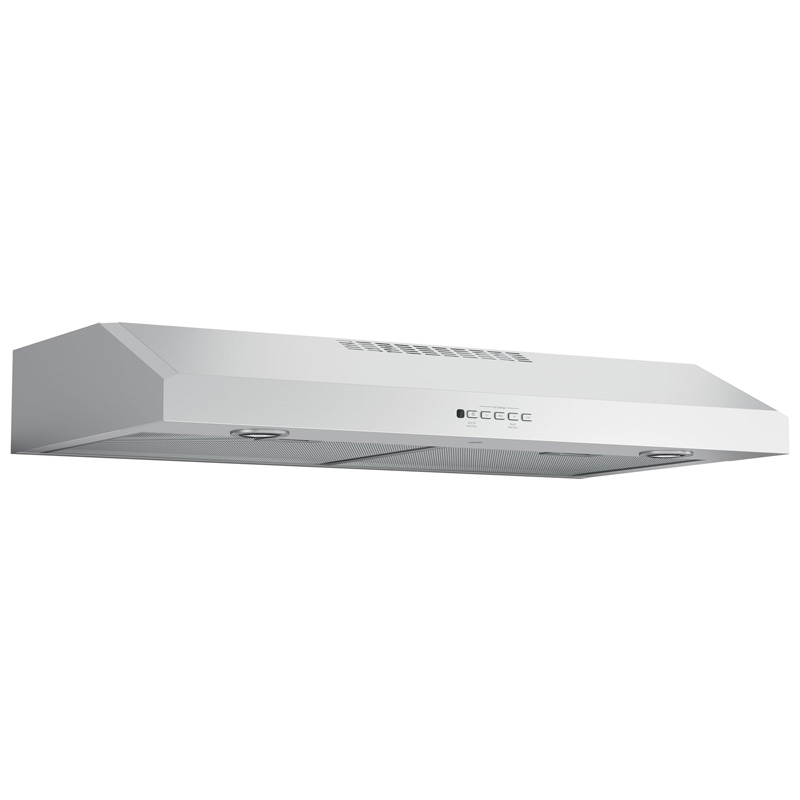 GE 36 in. Convertible Standard Style Range Hood with 310 CFM, 4 Fan Speeds & 2 Halogen Lights - Stainless Steel, , hires