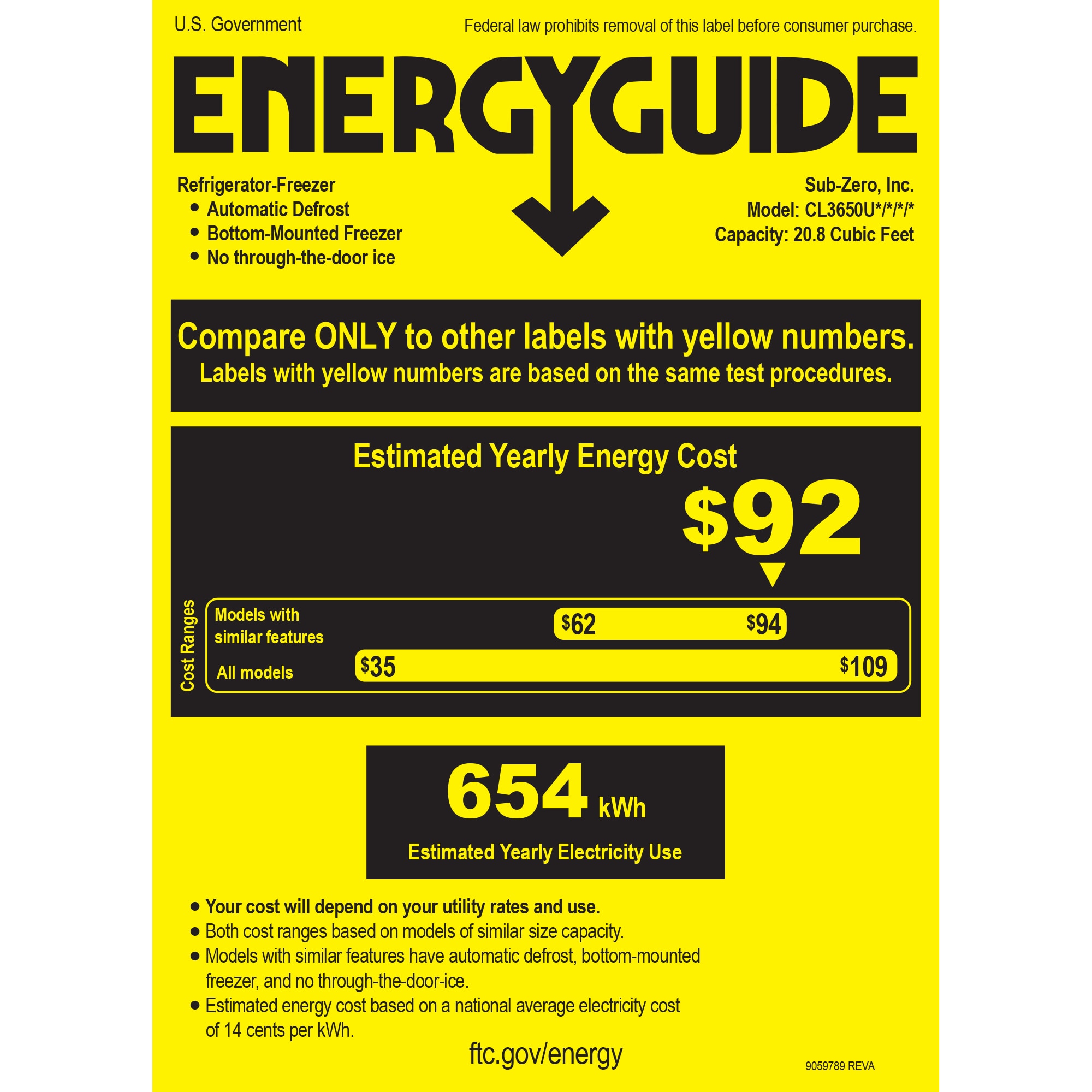 Sub-Zero Classic Series 36 in. Built-In 20.7 cu. ft. Left-Hinged Smart Bottom Freezer Refrigerator with Professional Handles & Internal Water Dispenser- Stainless Steel, , hires