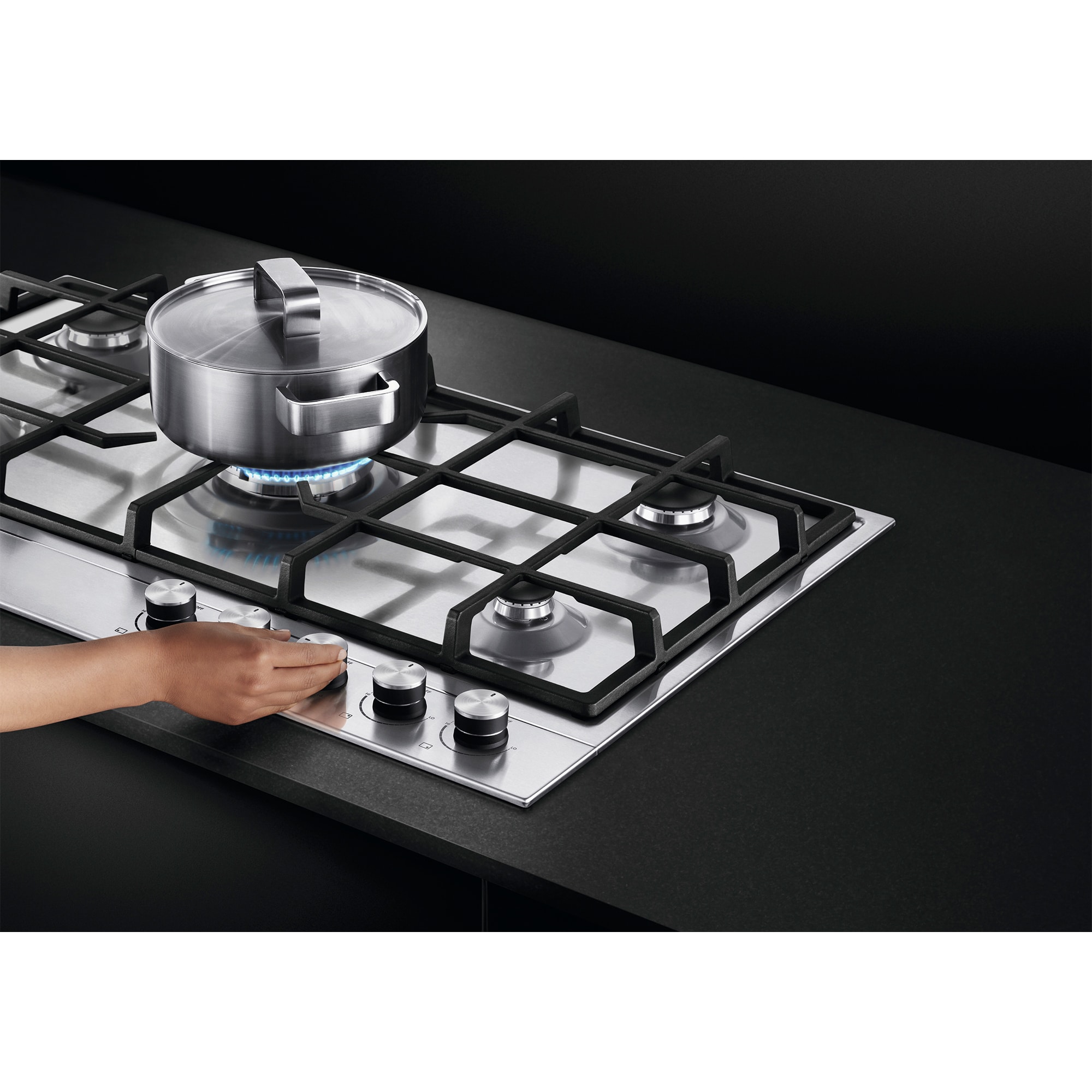 Fisher & Paykel Series 7 36 in. 5-Burner Natural Gas Cooktop with Power Burner - Stainless Steel, , hires