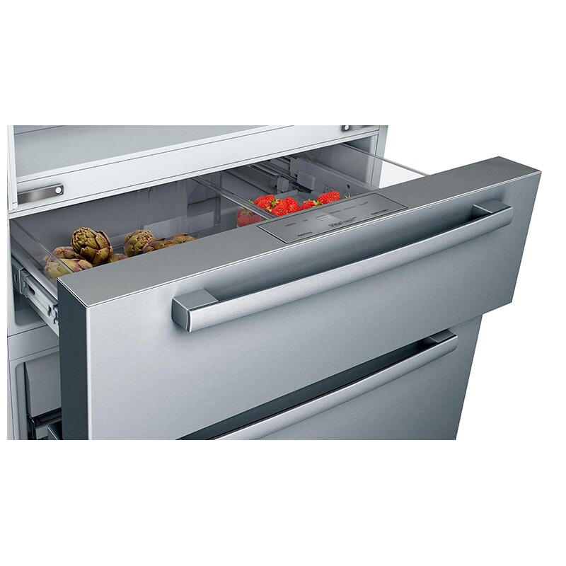 Bosch 800 Series 36 in. 20.5 cu. ft. Smart Counter Depth 4-Door French Door Refrigerator with Internal Water Dispenser - Smudge-Proof Stainless Steel, , hires