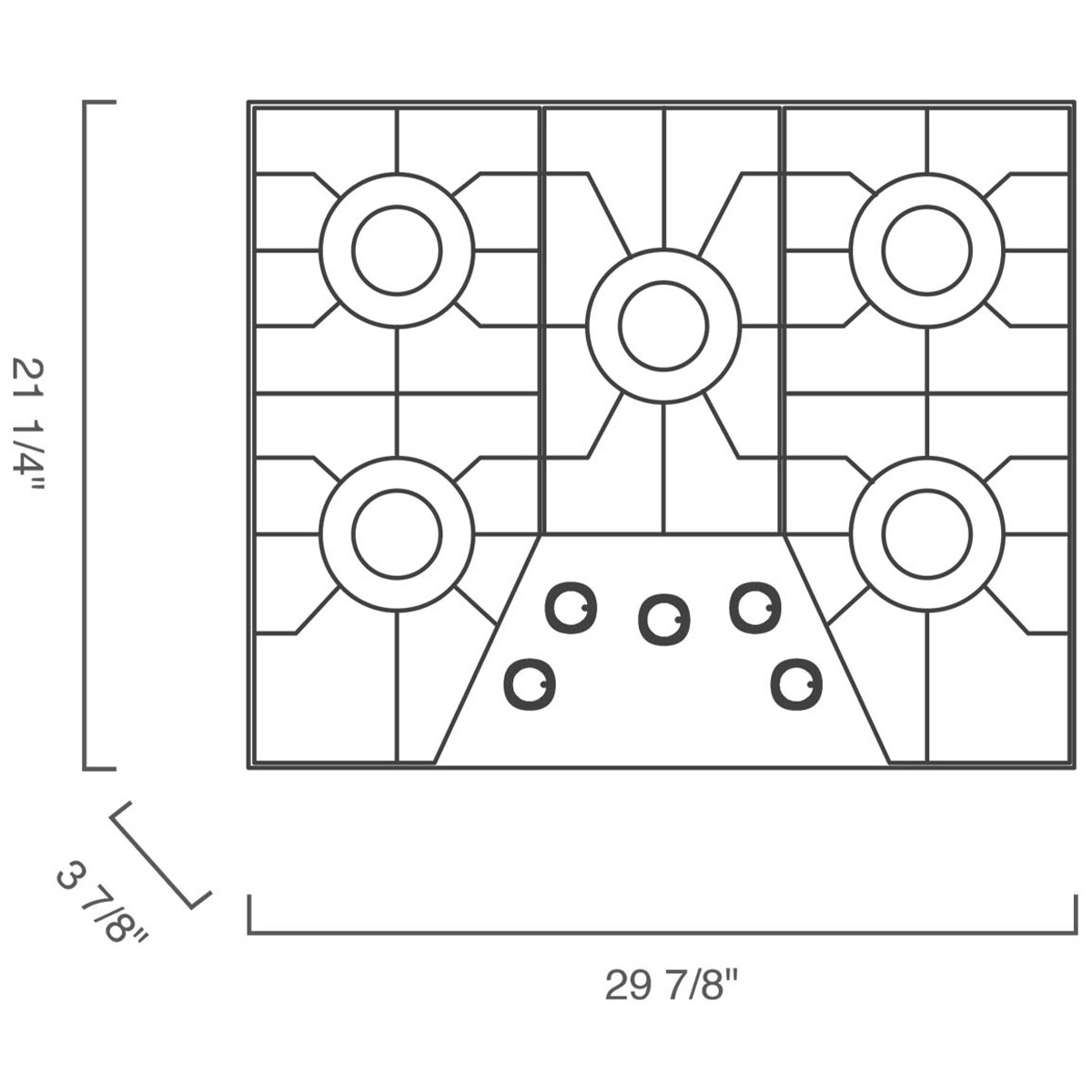 Blomberg 30 in. Gas Cooktop with 5 Sealed Burners Stainless Steel P