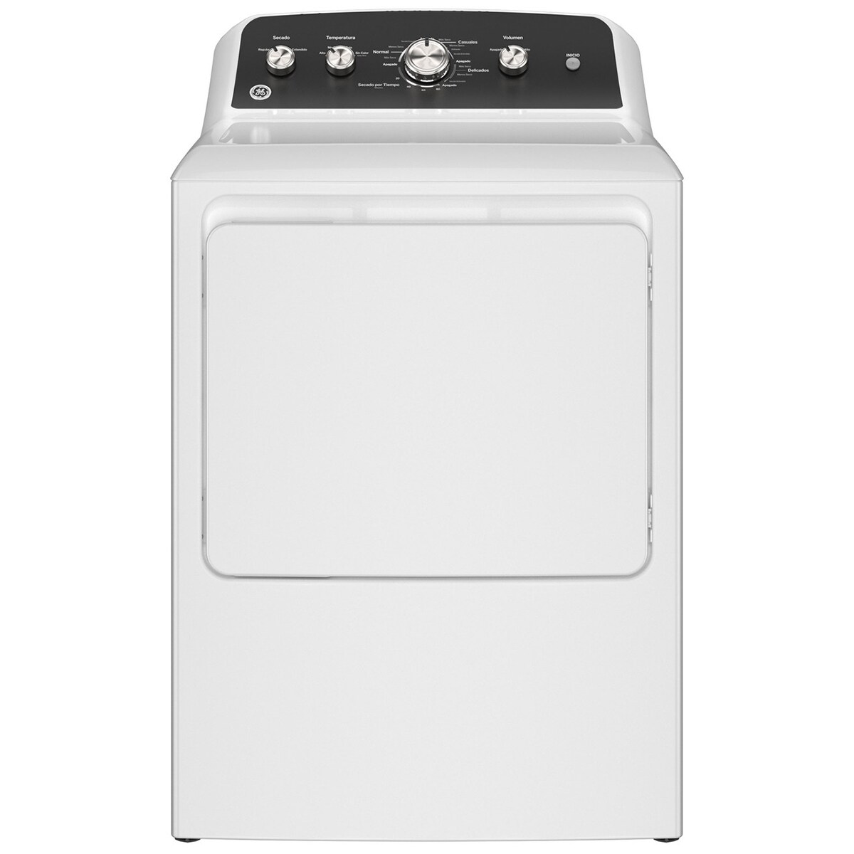 GE 27 pulgadas 7.2 pies cubicos Secadora Electrica con Panel en Espanol y Ventilacion de Hasta 36.5 m - Blanca, , hires