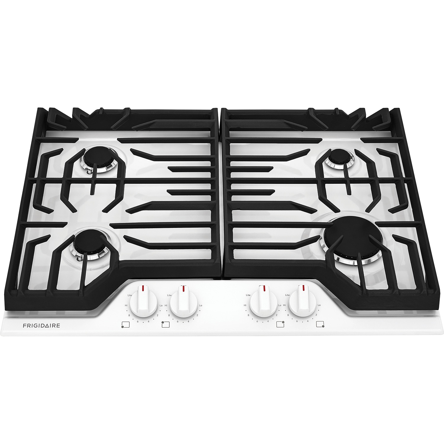 Frigidaire 30 in. 4-Burner Natural Gas Cooktop with Simmer Burner & Power Burner - White, White, hires