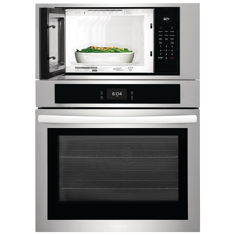 Frigidaire 30 in. 6.9 cu. ft. Electric Microwave/Wall Oven Combo with Standard Convection & Sensor Cooking - Stainless Steel, Stainless Steel, hires