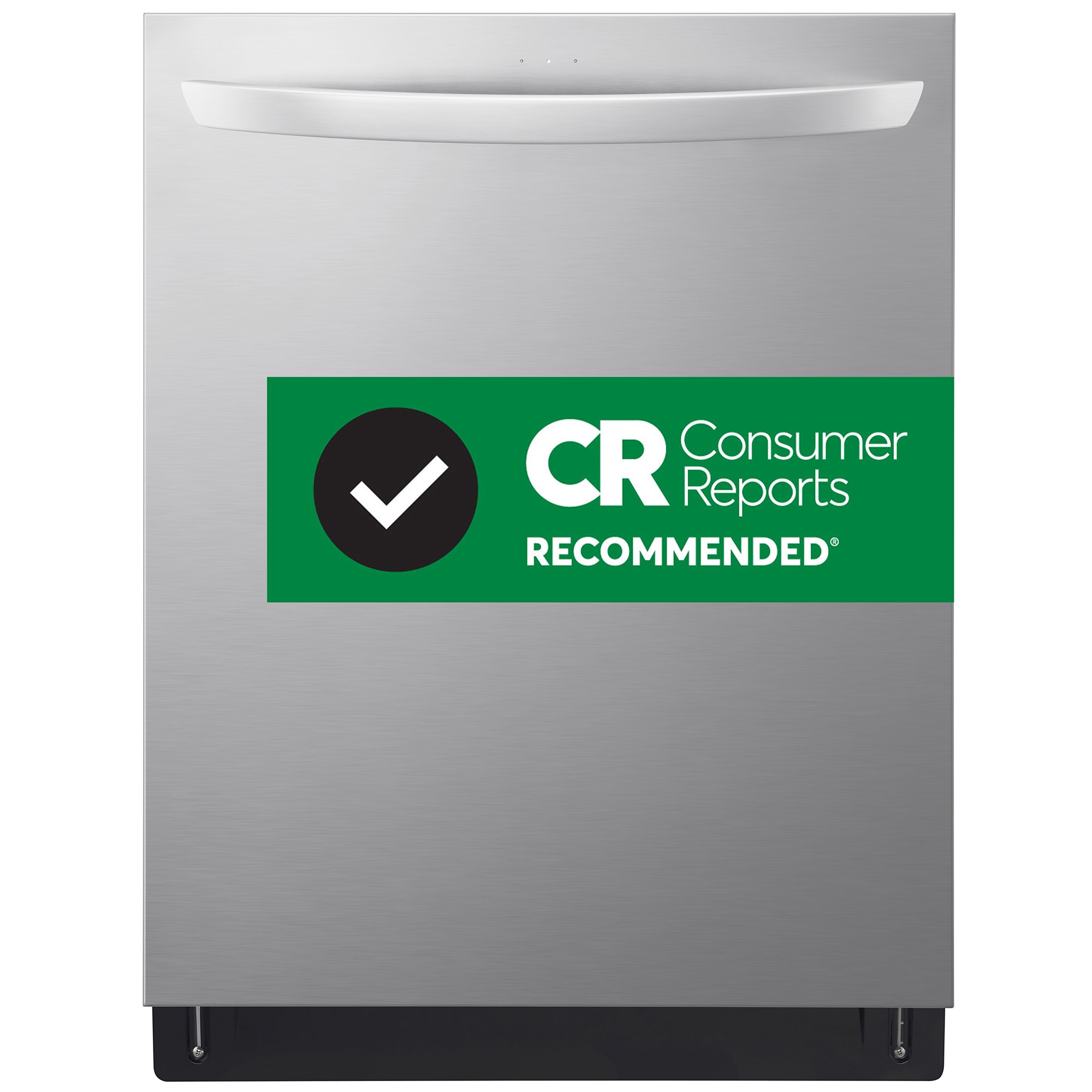 LG 24 in. Top Control Smart Dishwasher with 46 dBa Sound Level & 3rd-Rack - PrintProof Stainless Steel, PrintProof Stainless Steel, hires