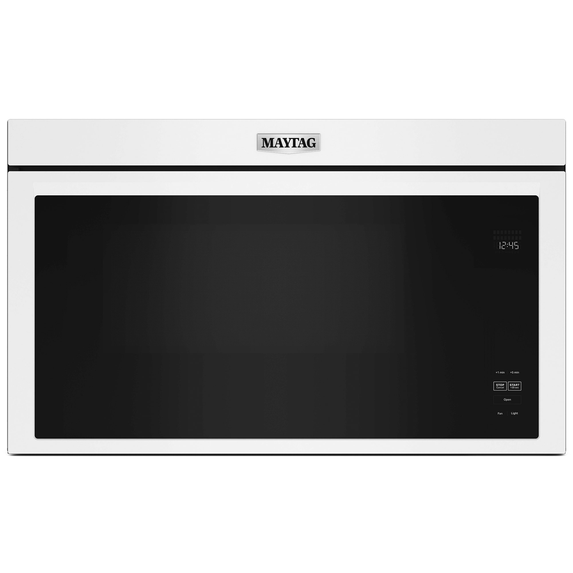 Maytag 30 in. 1.1 cu. ft. 1000W Over-the-Range Microwave with 300 CFM & Sensor Cooking - White, , hires