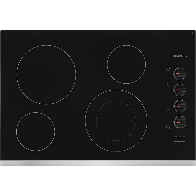Frigidaire 30 in. 4-Burner Electric Cooktop with Power Burner - Stainless Steel, Stainless Steel, hires