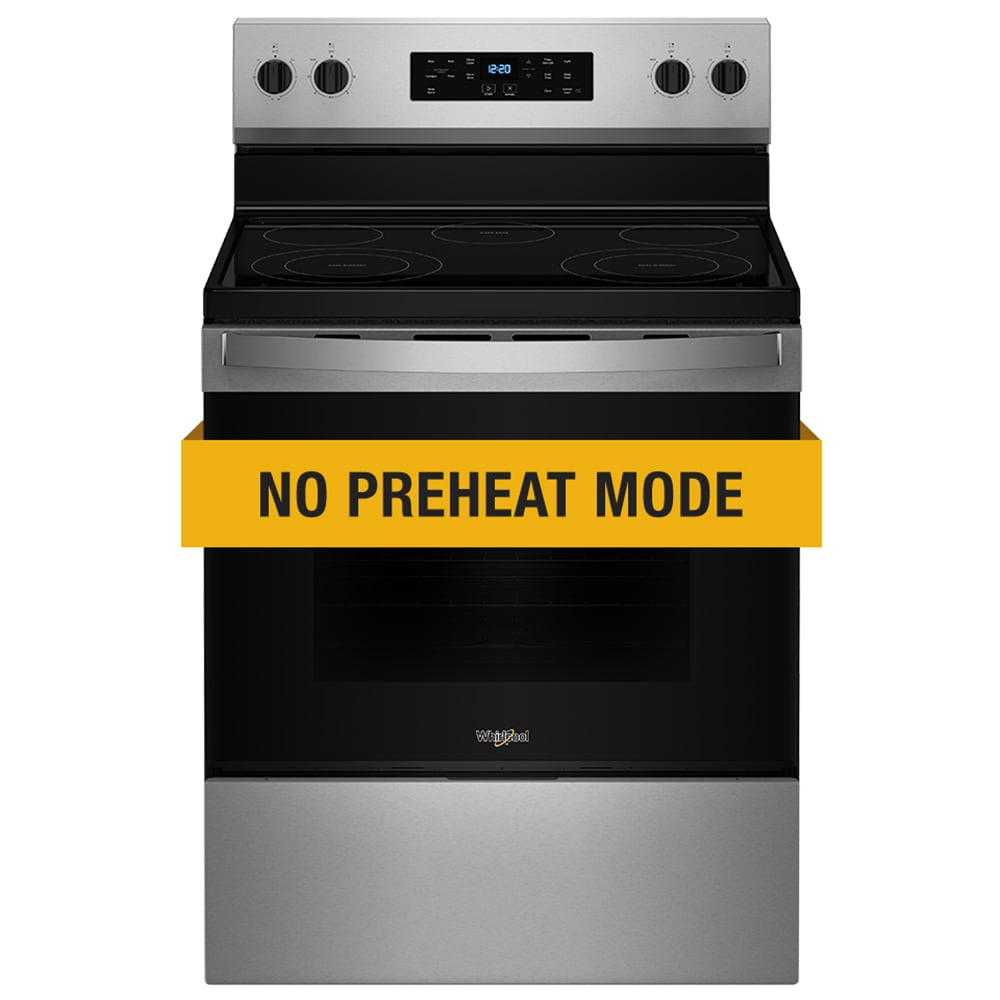Whirlpool 30 in. 5.3 cu. ft. Electric Range with Radiant Burners - Stainless Steel, Stainless Steel, hires