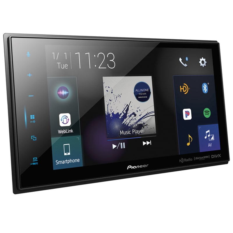 Pioneer 8" Android Auto, Apple CarPlay, Bluetooth, HD Radio & Modular Solutions Digital Media Receiver - Black, , hires