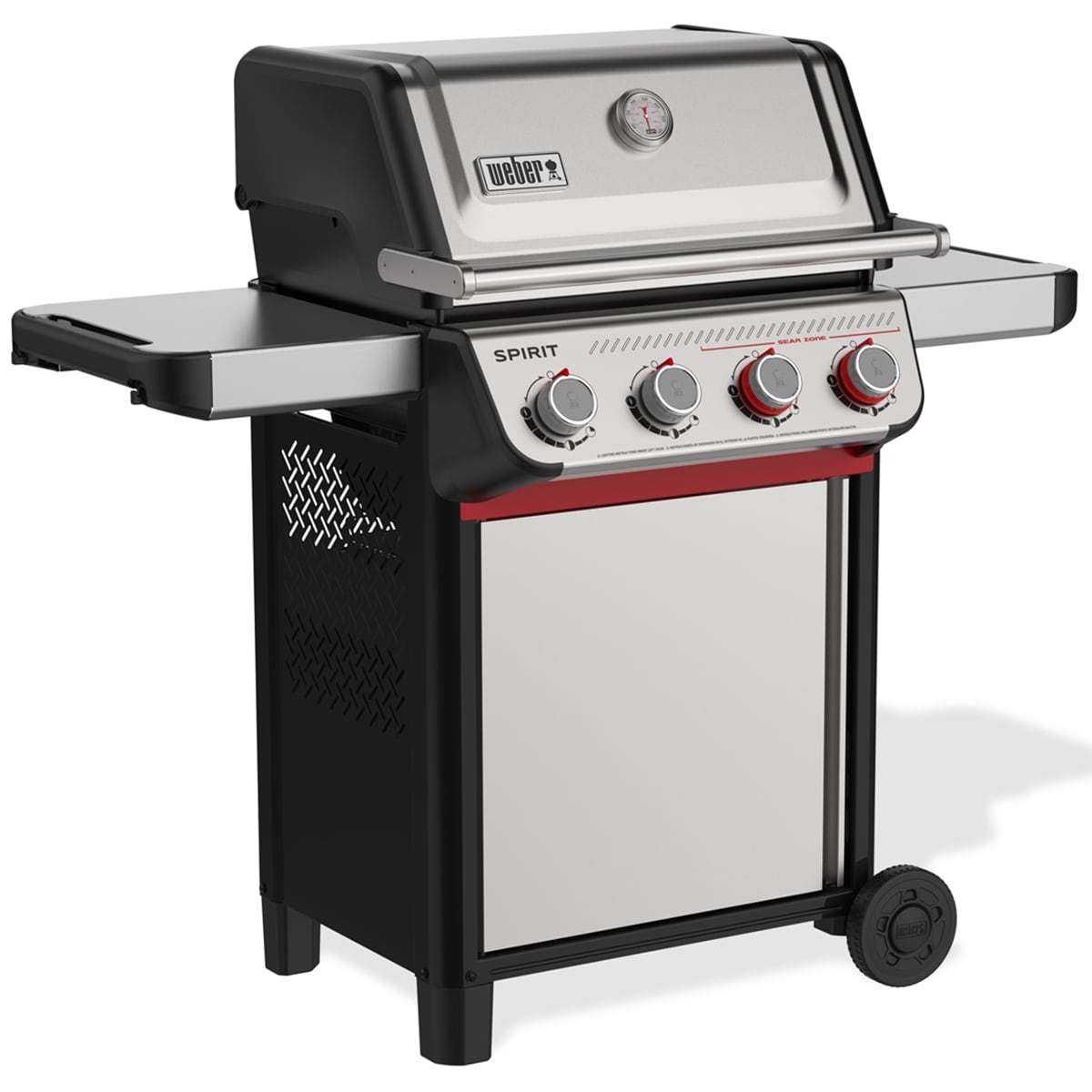 Weber Spirit S-425 4-Burners Liquid Propane Gas Grill with Snap Jet Ignition System & Sear Burner - Stainless Steel, , hires