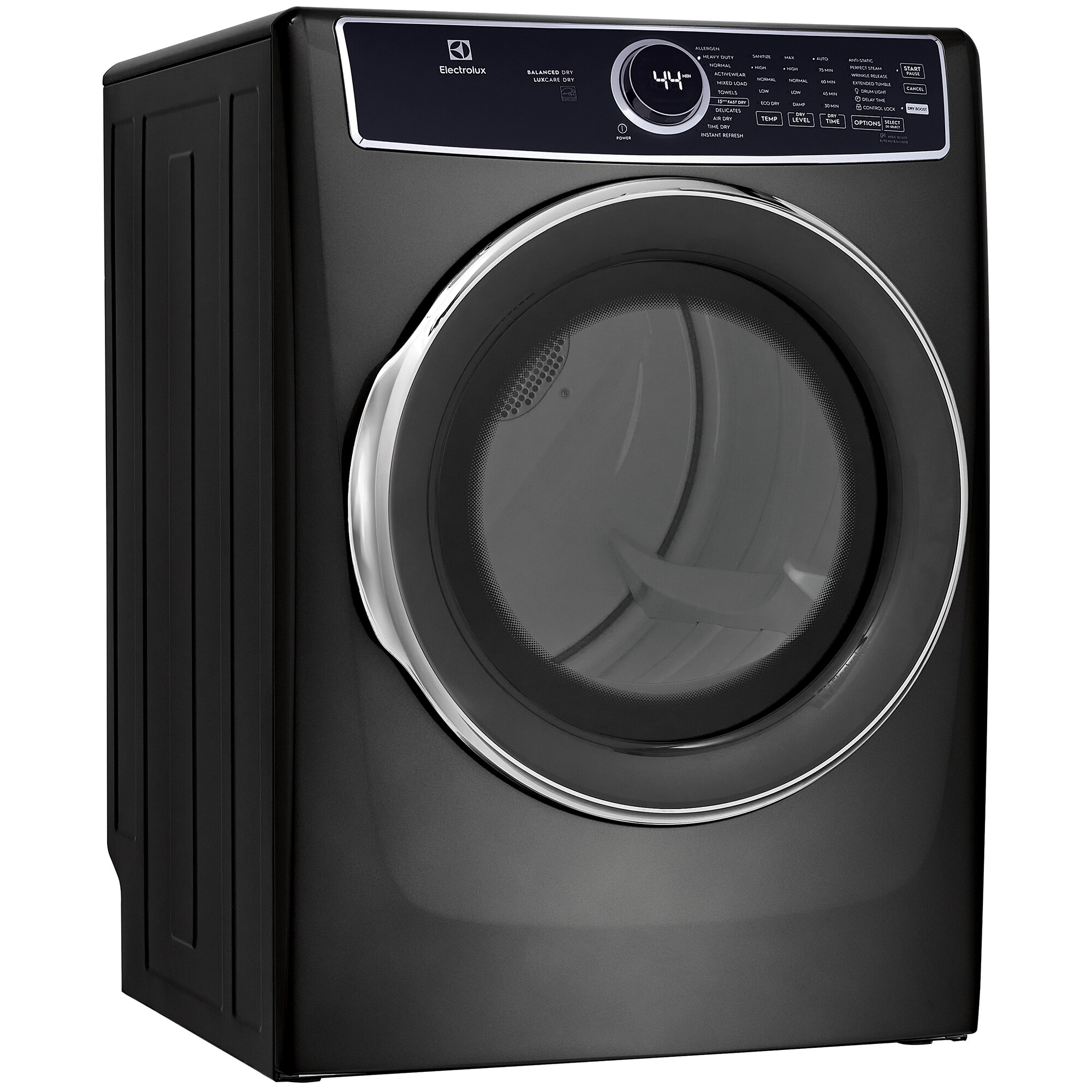 Electrolux 500 Series 27 in. 8.0 cu. ft. Stackable Electric Dryer with Predictive Dry, Instant Refresh, Perfect Steam & Sanitize Cycle - Titanium, Titanium, hires