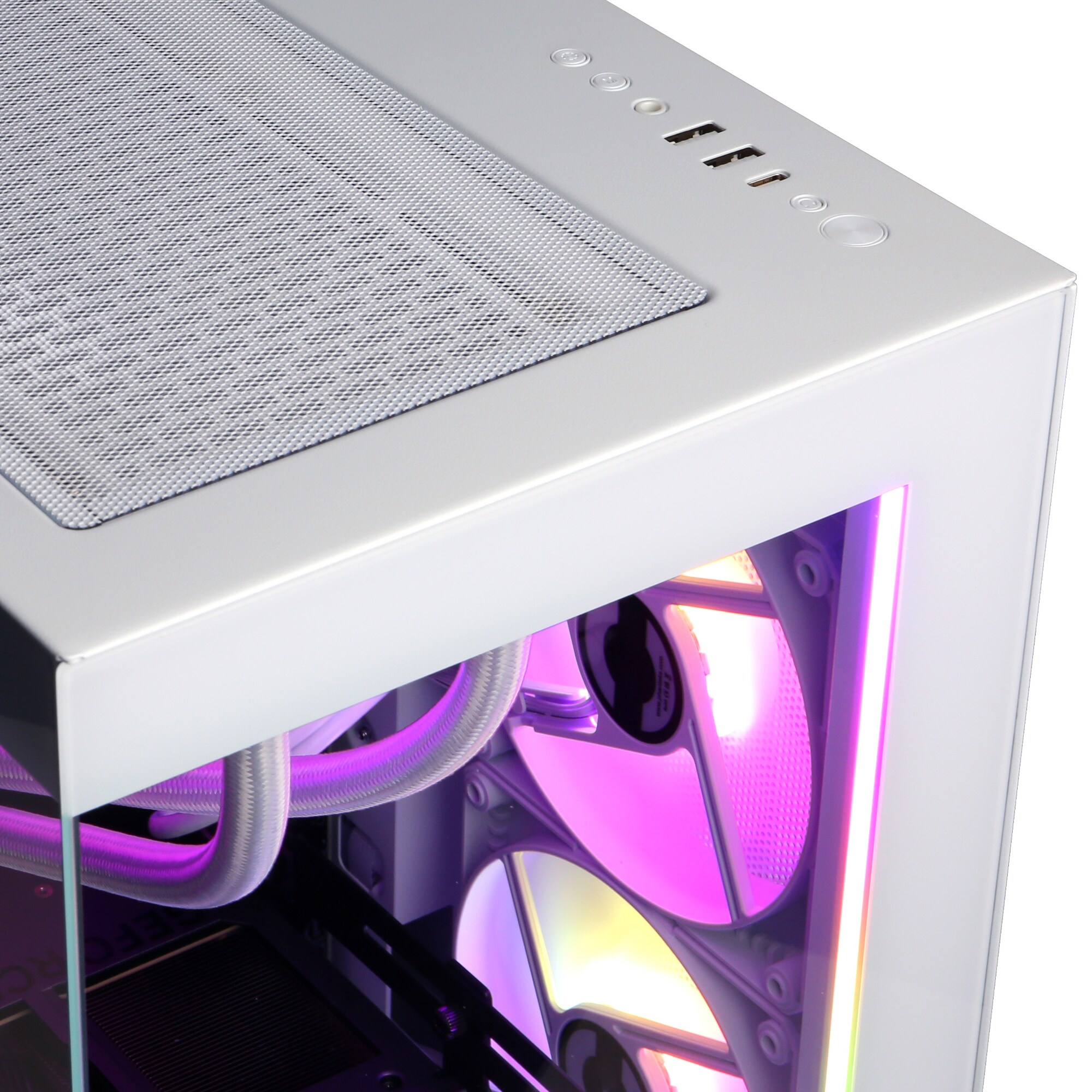 CyberPowerPC Gaming Desktop with Intel Core Ultra 9 285K, 3.7 GHz, 24-Core CPU, NVIDIA GeForce RTX 5090, 32GB VRAM GPU, 64 GB RAM, 4 TB SSD & Windows 11 Home - White, , hires
