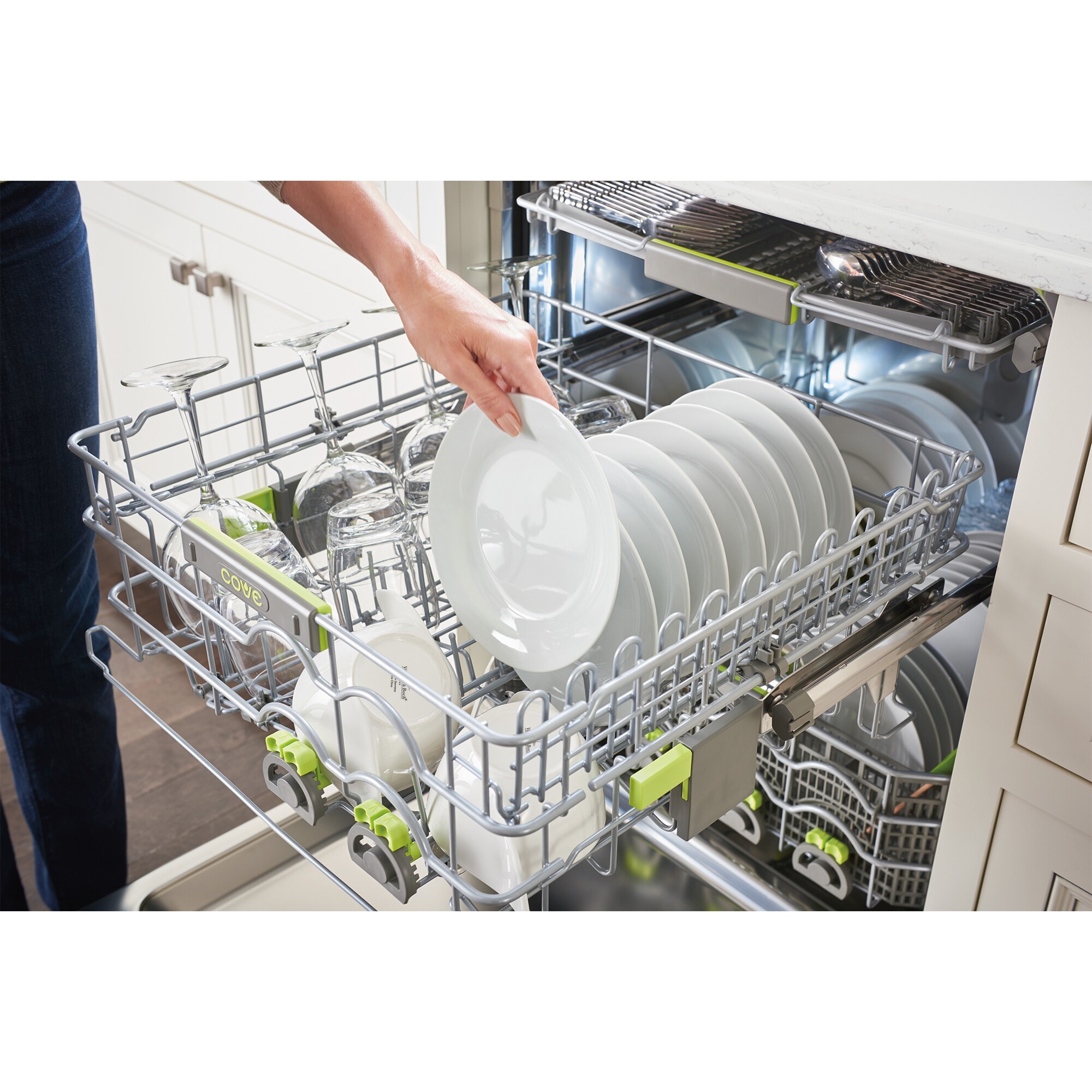 Cove 24 in. Top Control Smart Dishwasher with 41 dBa Sound Level & 3rd-Rack - Custom Panel Ready, , hires