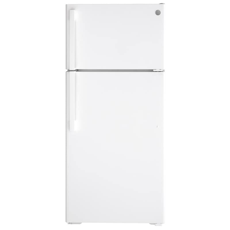 GE 28 in. 16.6 cu. ft. Energy Star Top Freezer Refrigerator - White, White, hires