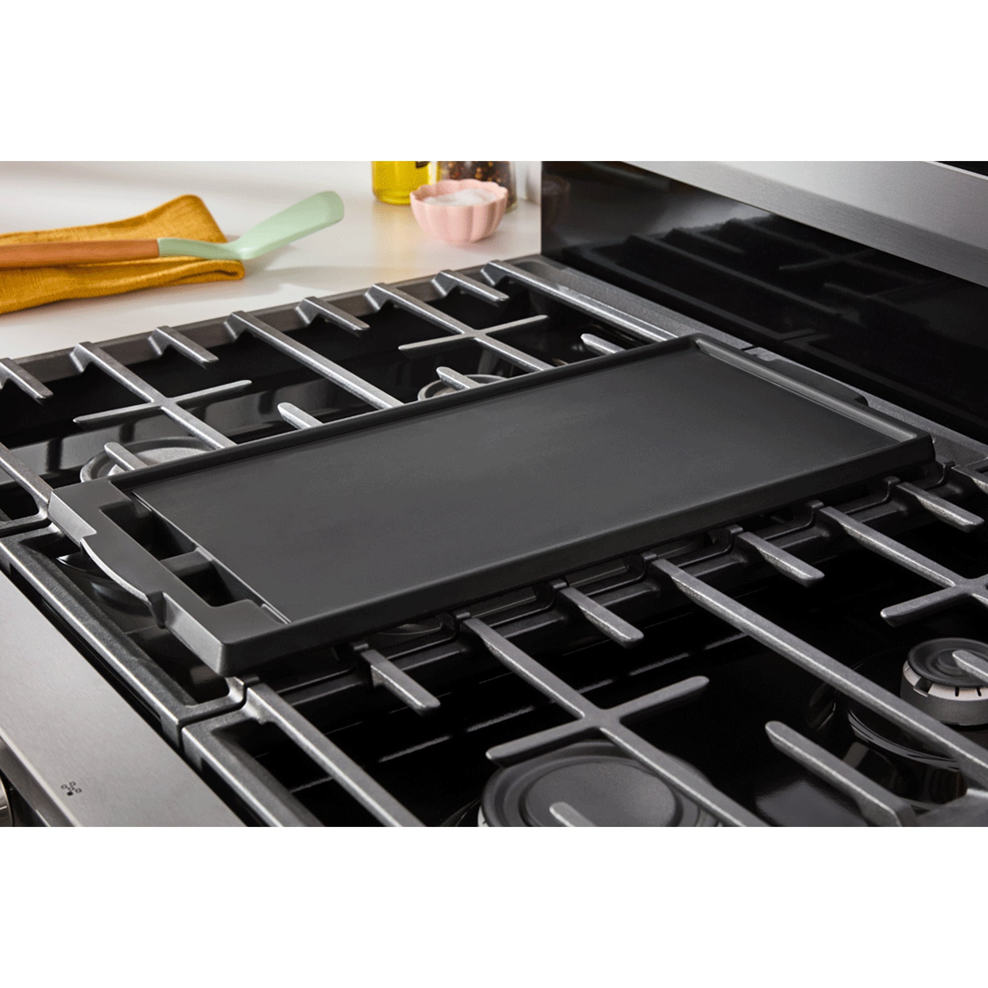 Whirlpool 30 in. 5 cu. ft. Air Fry Standard Convection Gas Range with 5 Sealed Burners - White, White, hires