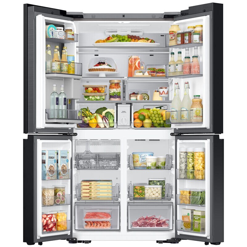 Samsung Bespoke 36 in. 28.6 cu. ft. Smart 4-Door French Door Refrigerator with Internal Water Dispenser - Fingerprint Resistant Stainless, Fingerprint Resistant Stainless, hires