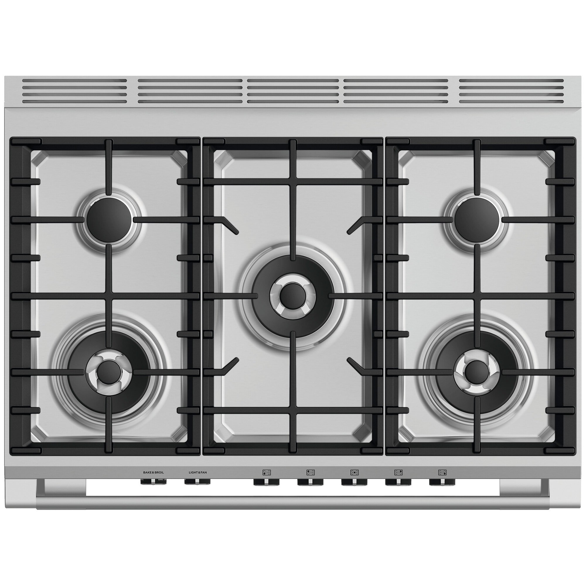 Fisher & Paykel Series 7 36 in. 4.9 cu. ft. Standard Convection Gas Range with 5 Sealed Burners - White, , hires