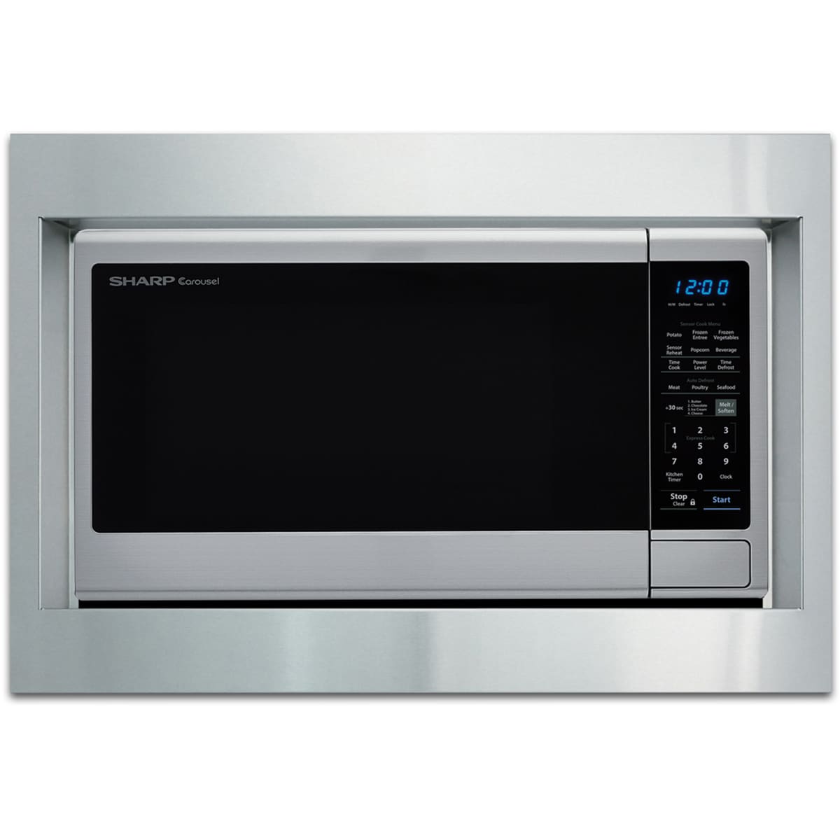 Sharp 27 in. Builtin Trim Kit for Microwaves Stainless Steel P.C