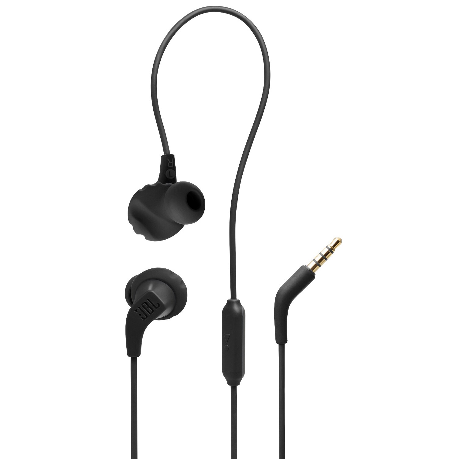 JBL Endurance Run 2 Wired In-Ear Sports Earphones (Black), , hires
