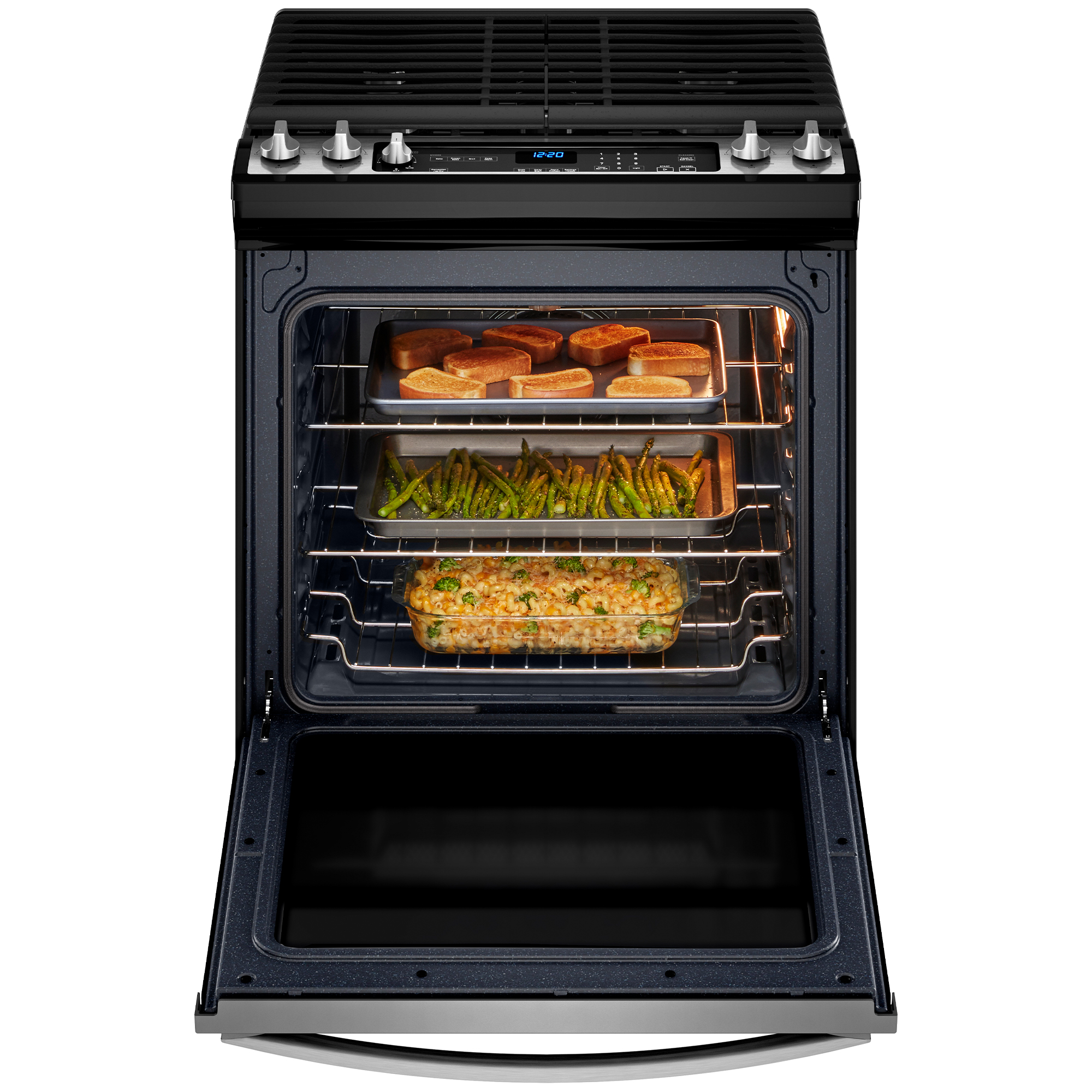 Whirlpool 30 in. 5.8 cu. ft. Air Fry Convection Oven SlideIn Gas Range