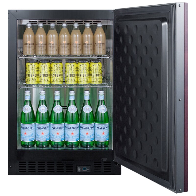 Summit 24 in. 5.0 cu. ft. Built-In Beverage Center with Adjustable Shelves & Digital Control - Custom Panel Ready, , hires