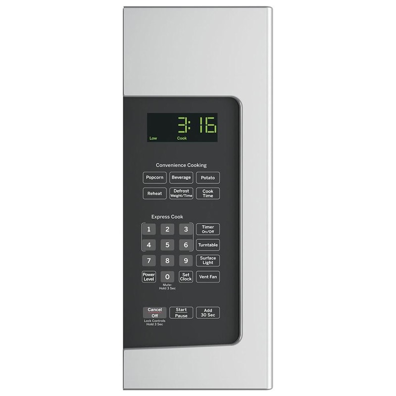 GE 30 in. 1.6 cu. ft. 950W Over-the-Range Microwave with 300 CFM - Stainless Steel, Stainless Steel, hires