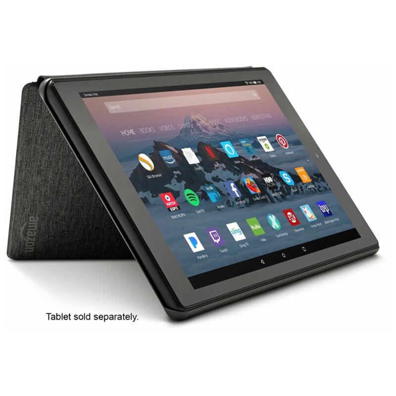 Amazon Folio Case for FireHD 10 (7th Generation) - Charcoal Black, , hires