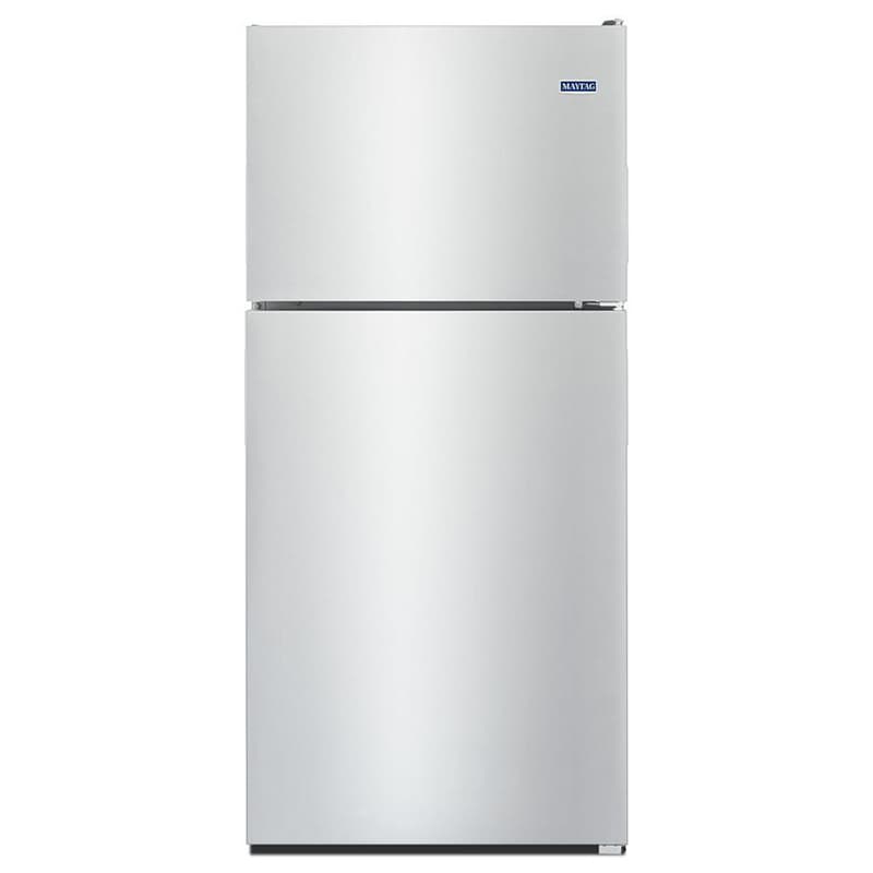 Maytag 33 in. 20.5 cu. ft. Top Freezer Refrigerator - Fingerprint Resistant Stainless Steel, Fingerprint Resistant Stainless, hires