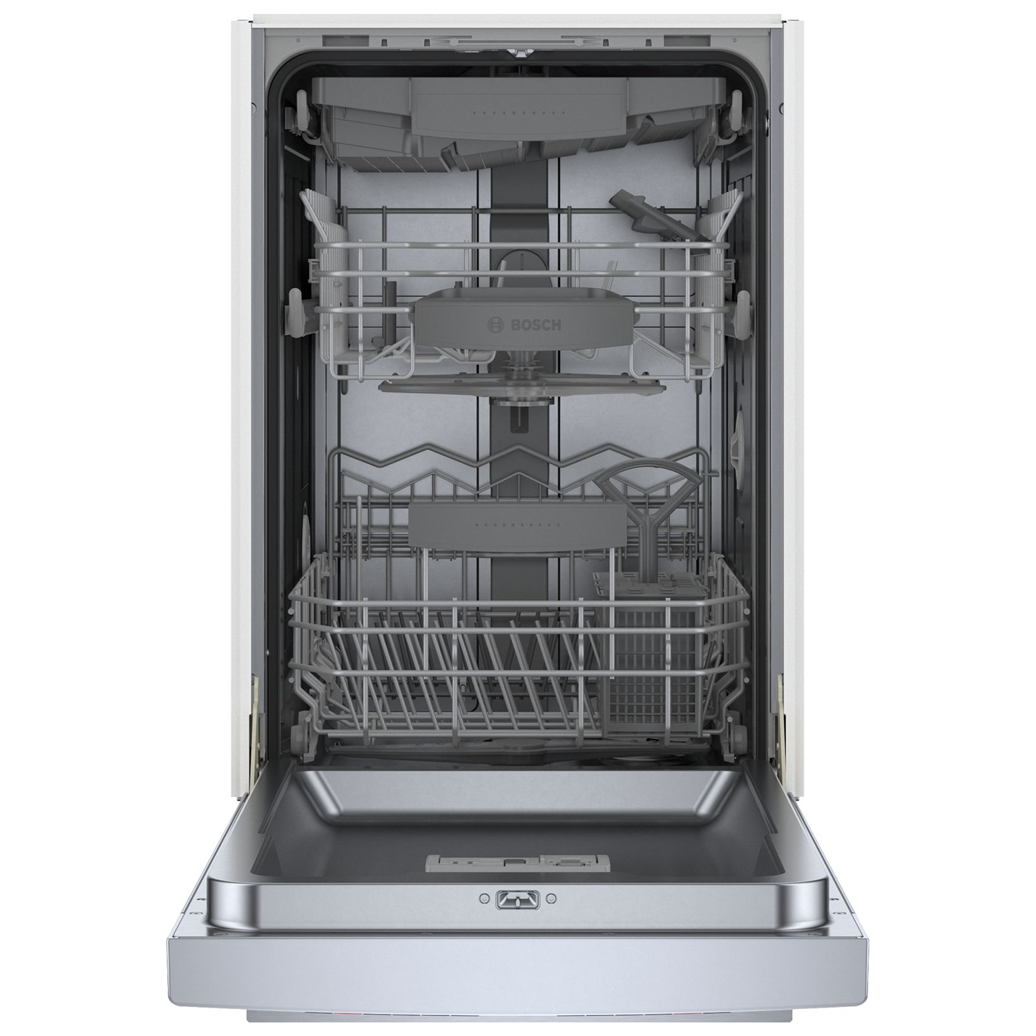 Bosch 800 Series 18 in. Front Control Smart Dishwasher with 44 dBa Sound Level, 3rd-Rack & CrystalDry - Stainless Steel, , hires