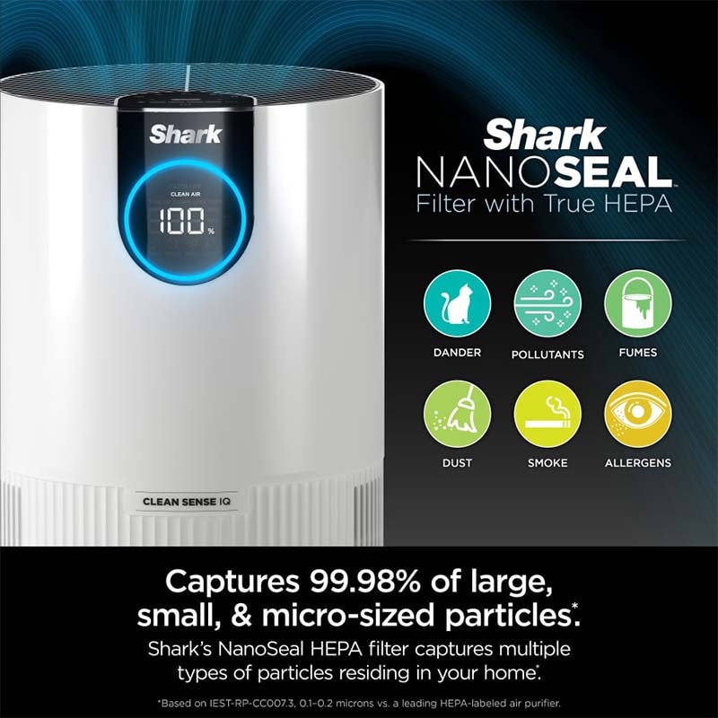Shark Air Purifier with True HEPA - White, , hires
