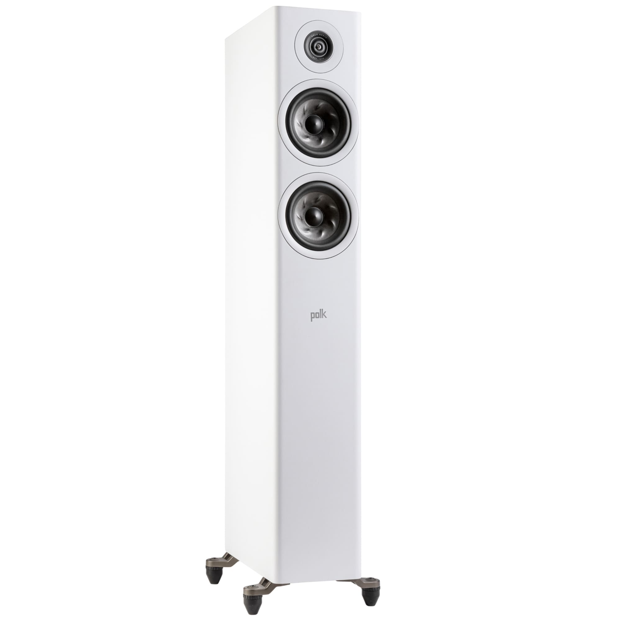 Polk Reserve R500 Premium Compact Floor-Standing Tower Speaker - White, White, hires