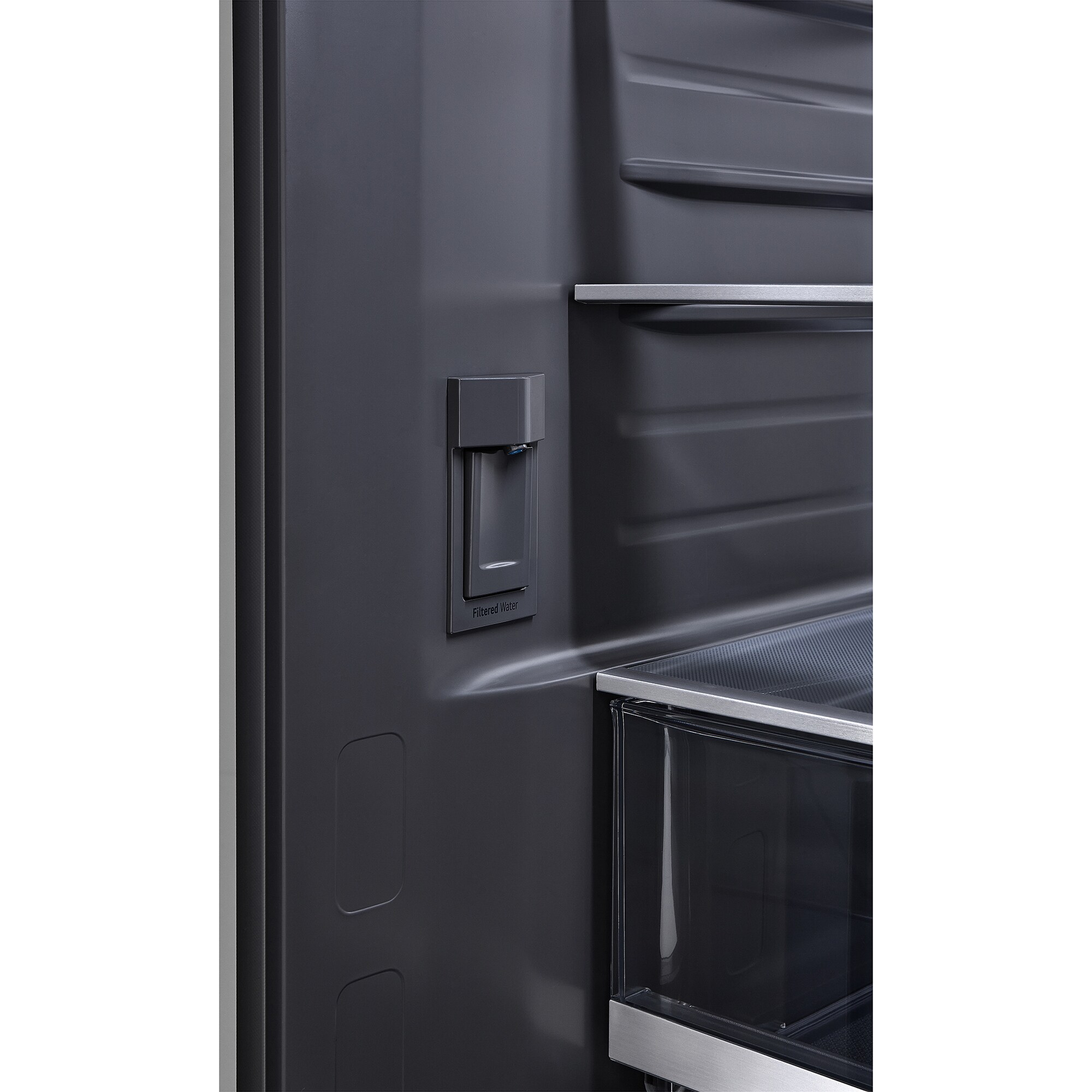LG Studio 36 in. 26.5 cu. ft. Smart Counter Depth French Door Refrigerator with Internal Water Dispenser - PrintProof Stainless Steel, PrintProof Stainless Steel, hires