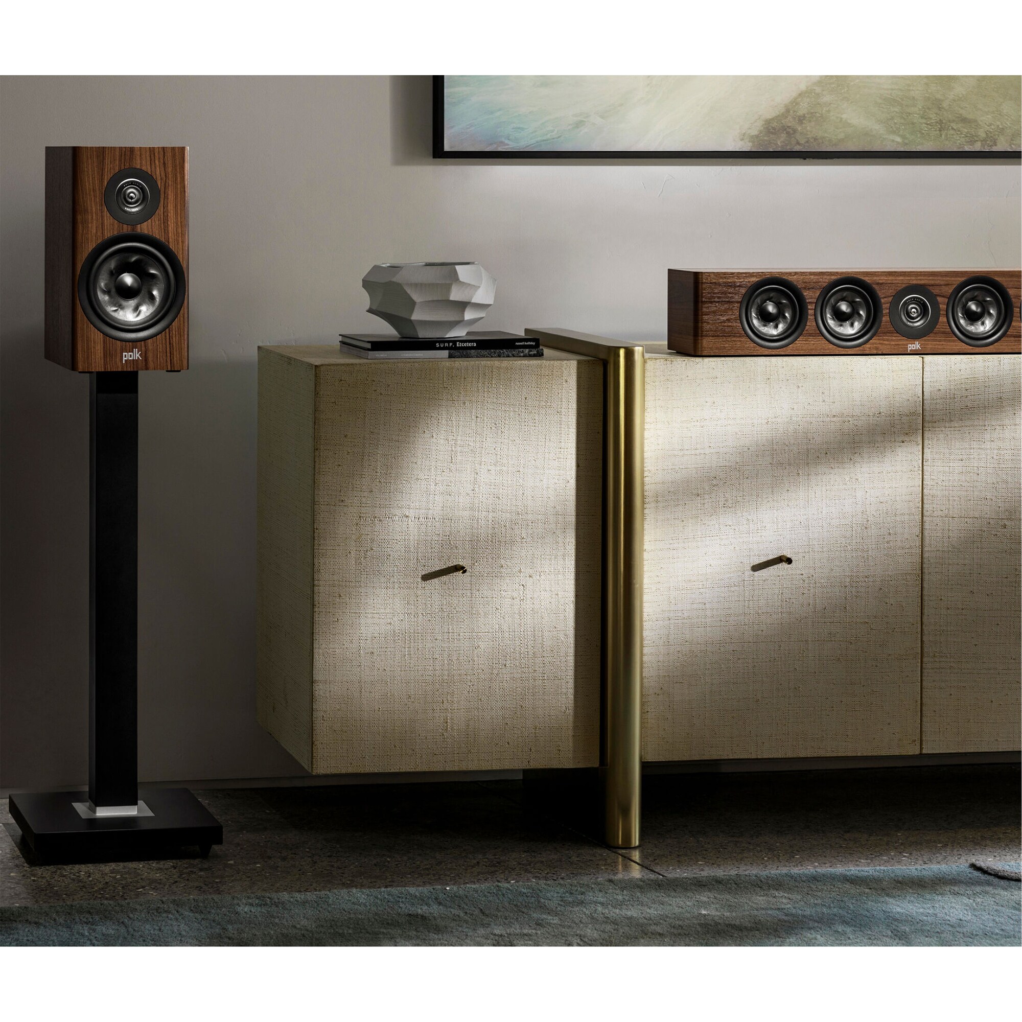 Polk Reserve R200 Premium Bookshelf Speakers (Pair) - Brown, Brown, hires