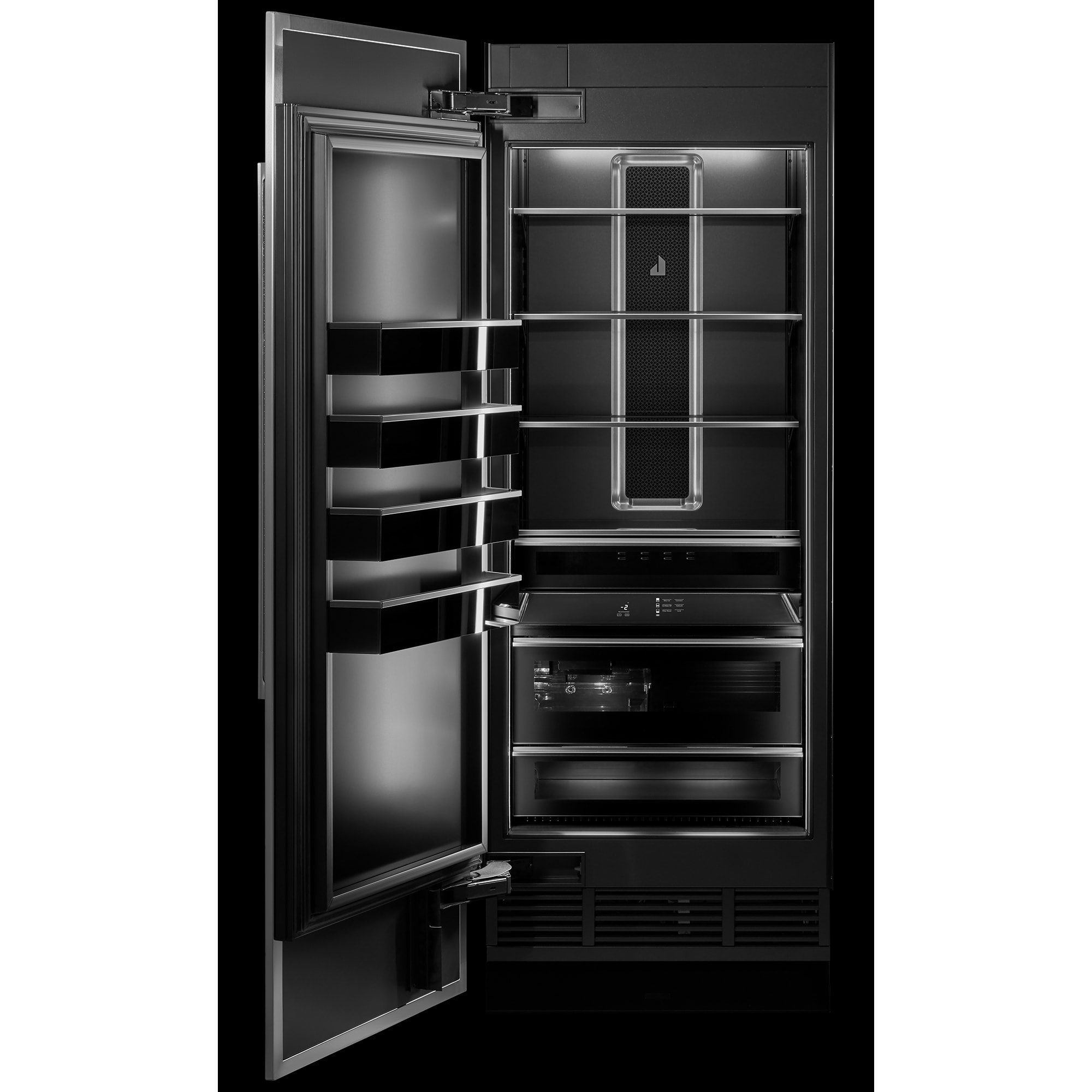 JennAir Noir 30 in. Built-in Left Hand Swing Door Panel Kit for Freezer - Stainless Steel, , hires