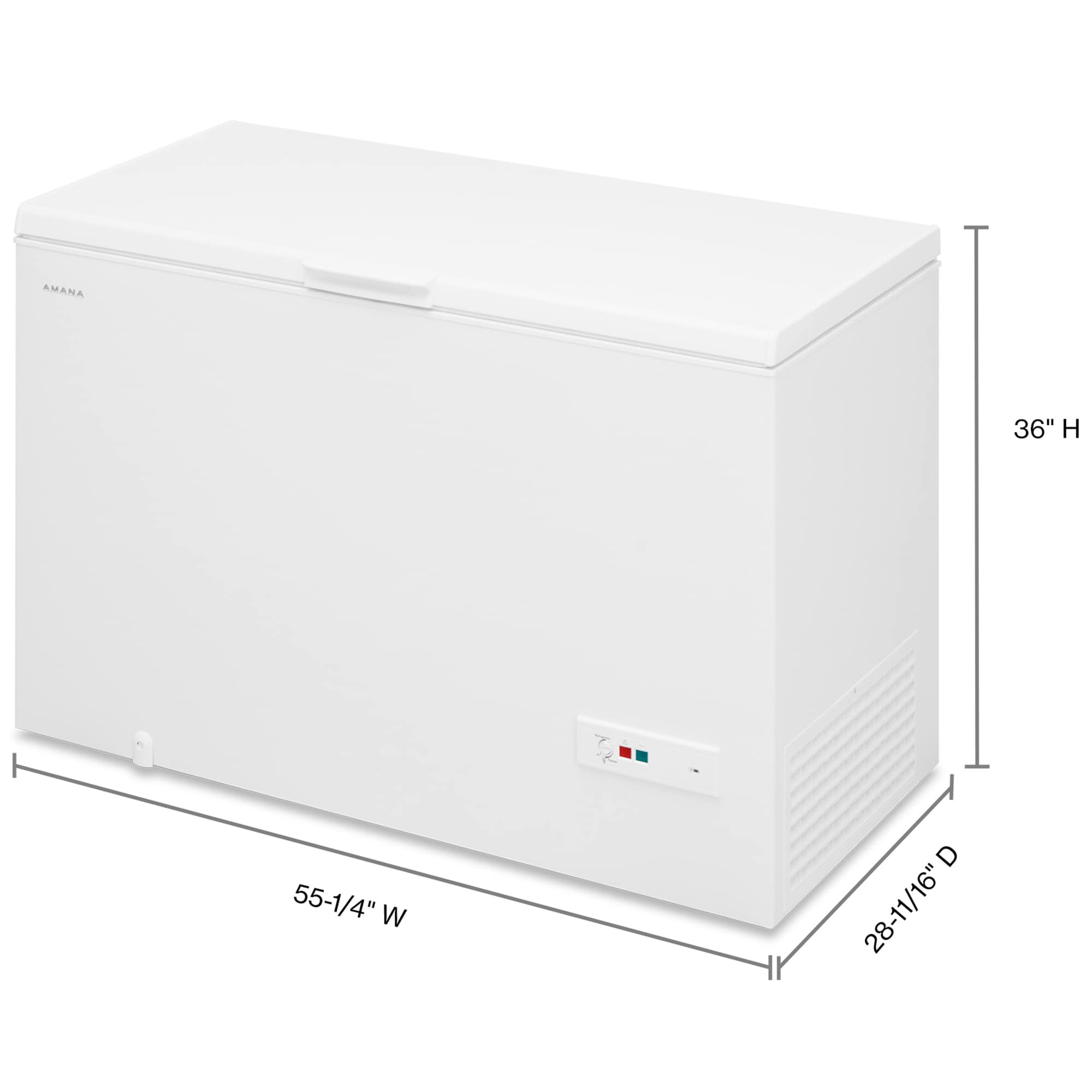Amana 55 in. 16.0 cu. ft. Garage-Ready Chest Freezer - White, , hires